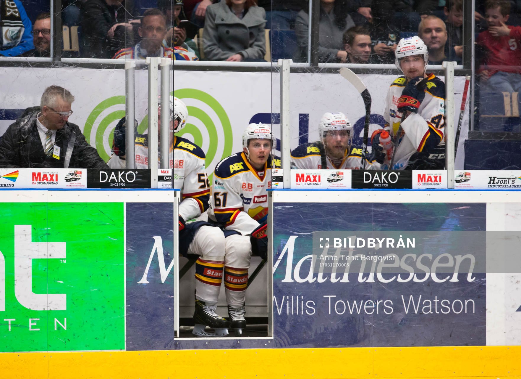 Djurgårdens Mikael Ahlén, Markus Ljungh, Adam Ollas