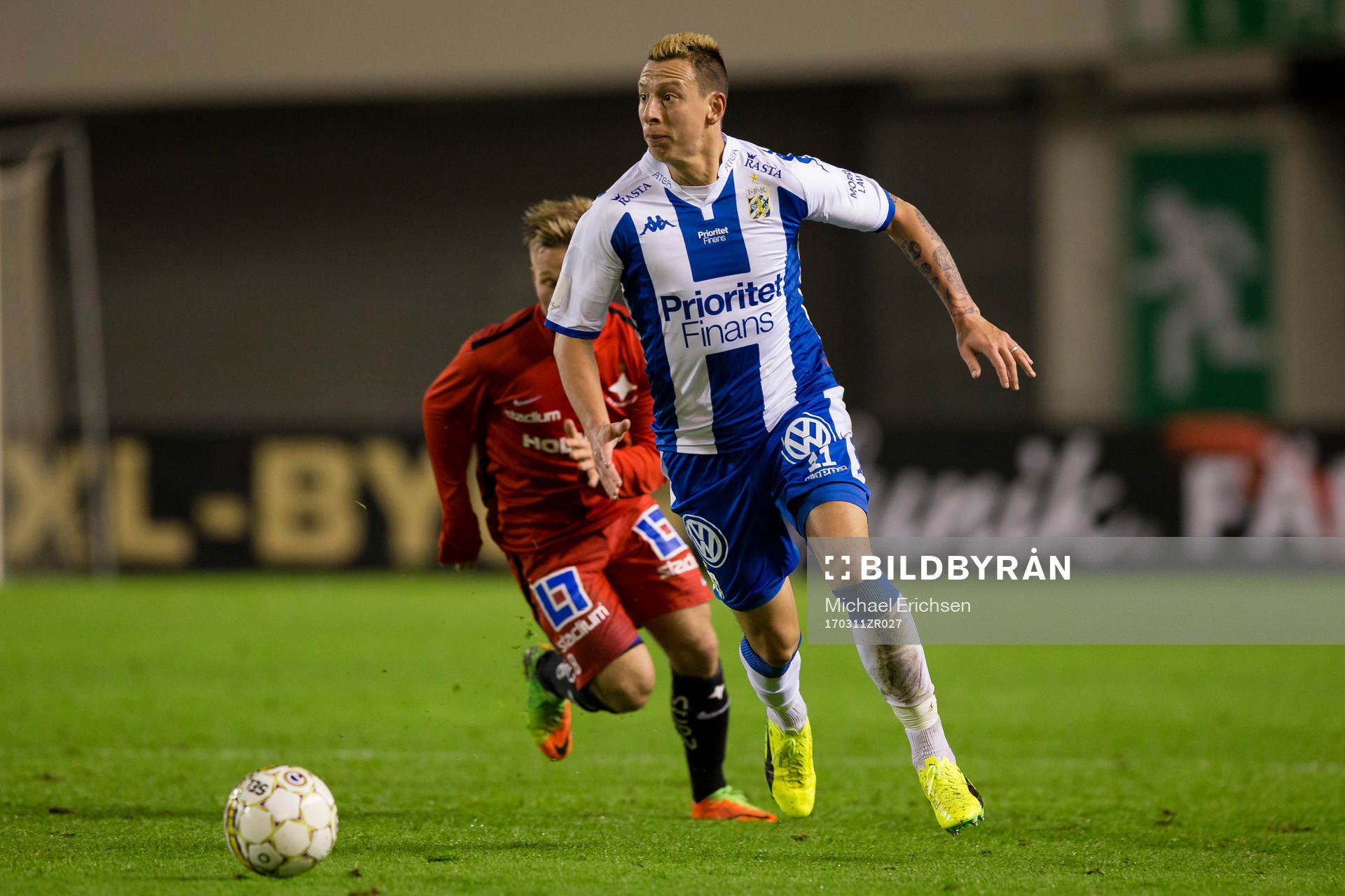 IFK Göteborgs Martin Smedberg Dalence före Norrköpings