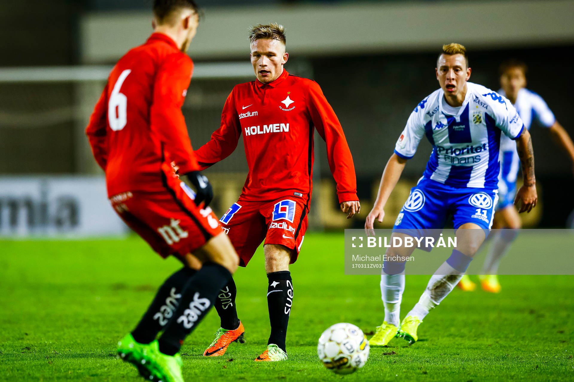 Norrköpings Nicklas Bärkroth och IFK Göteborgs Martin