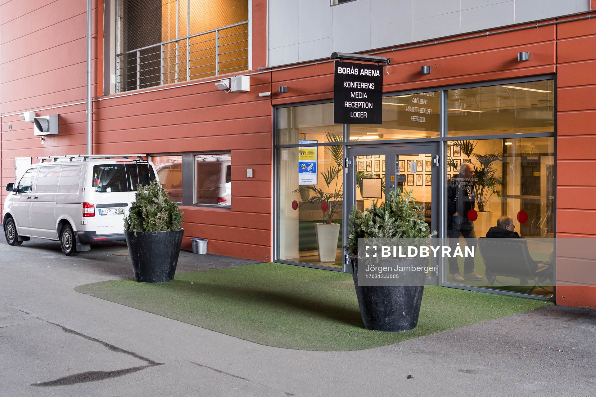Pressentré på Borås arena