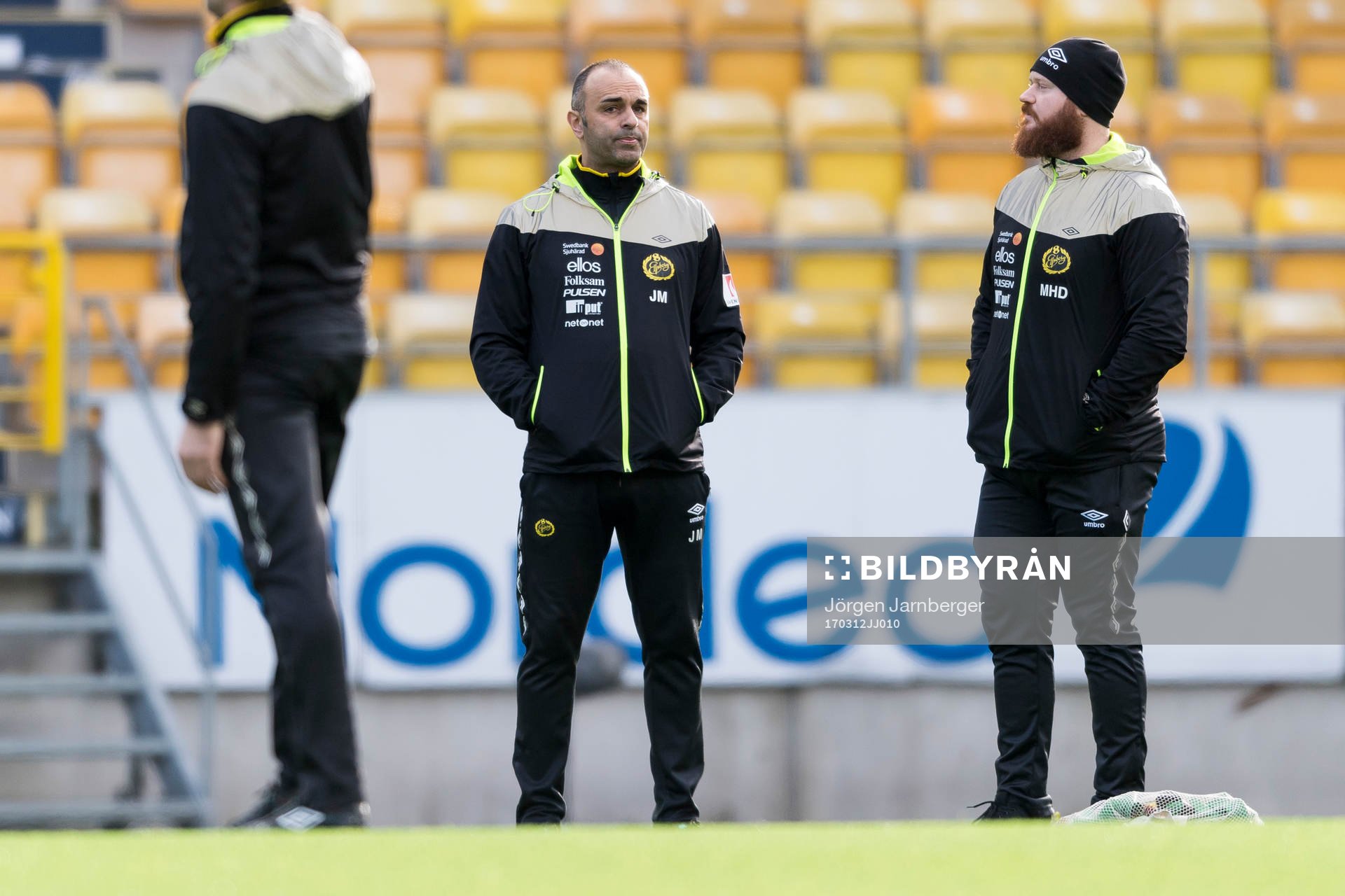 Elfsborgs tränare Jan Mian och fystränare Magnus Hellman