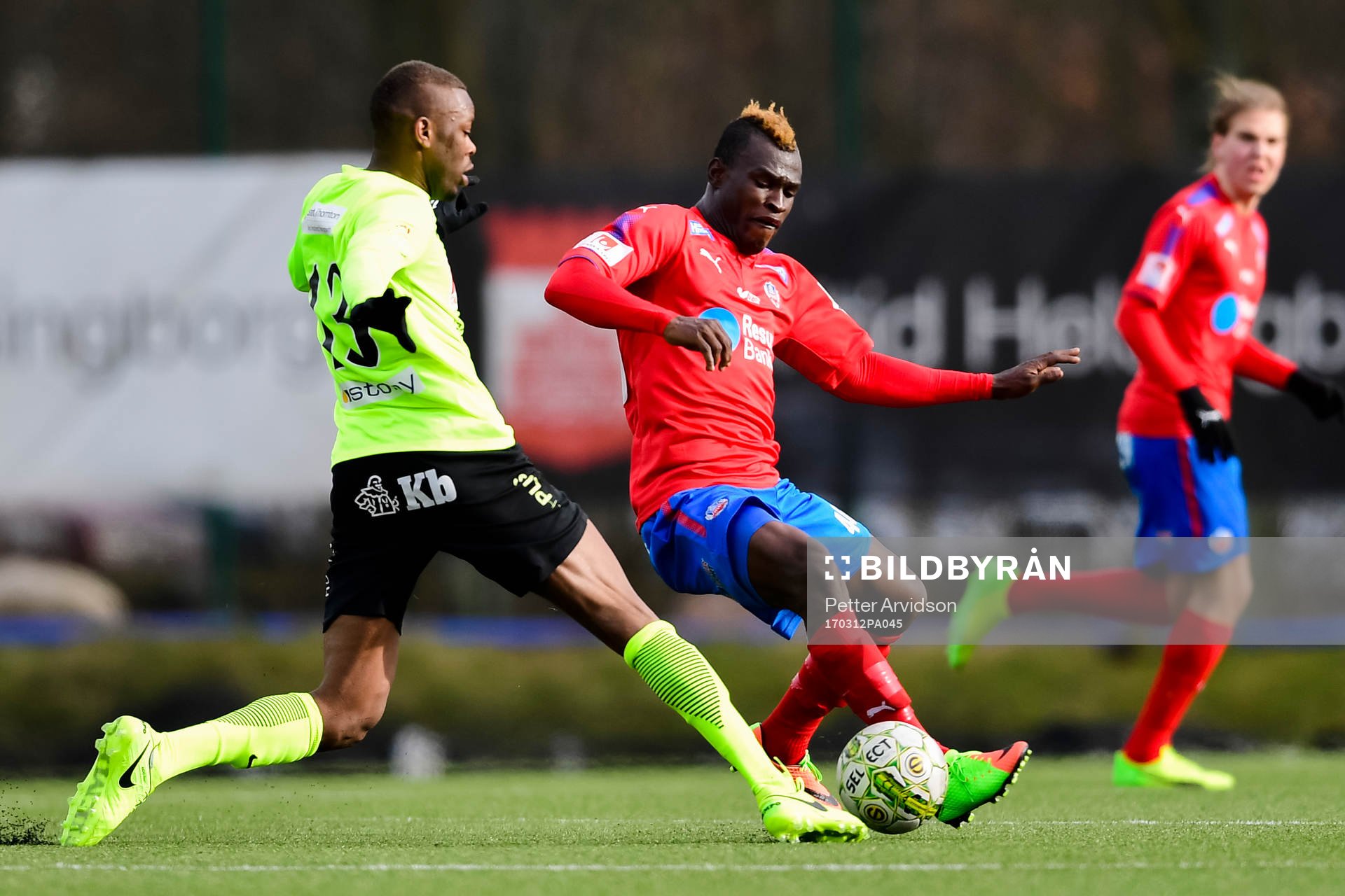 Kristianstads Saikou Jawneh och Helsingborgs Edwin Gyimah
