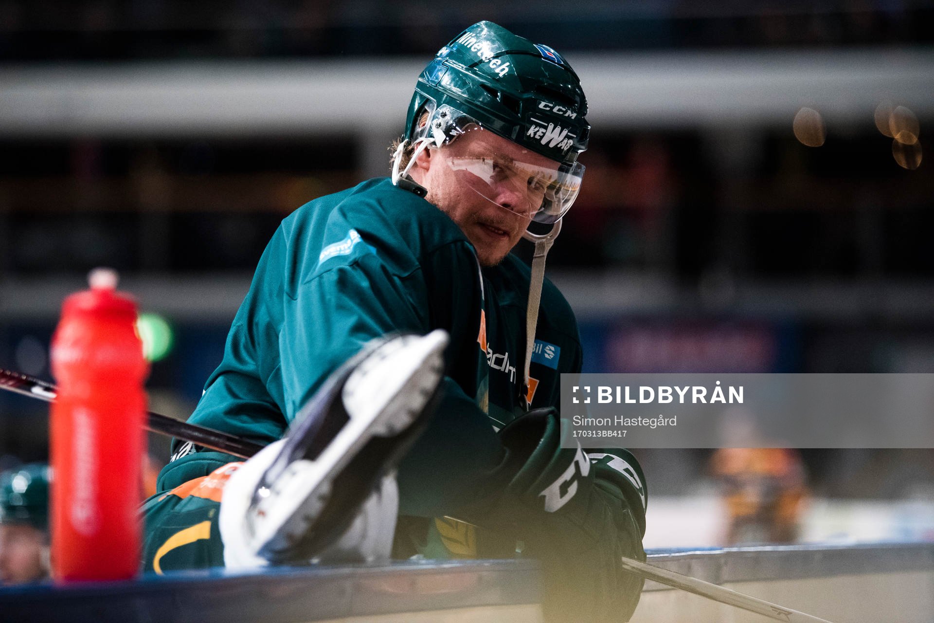 Färjestads Andreas Jämtin före åttondelsfinal 2 i