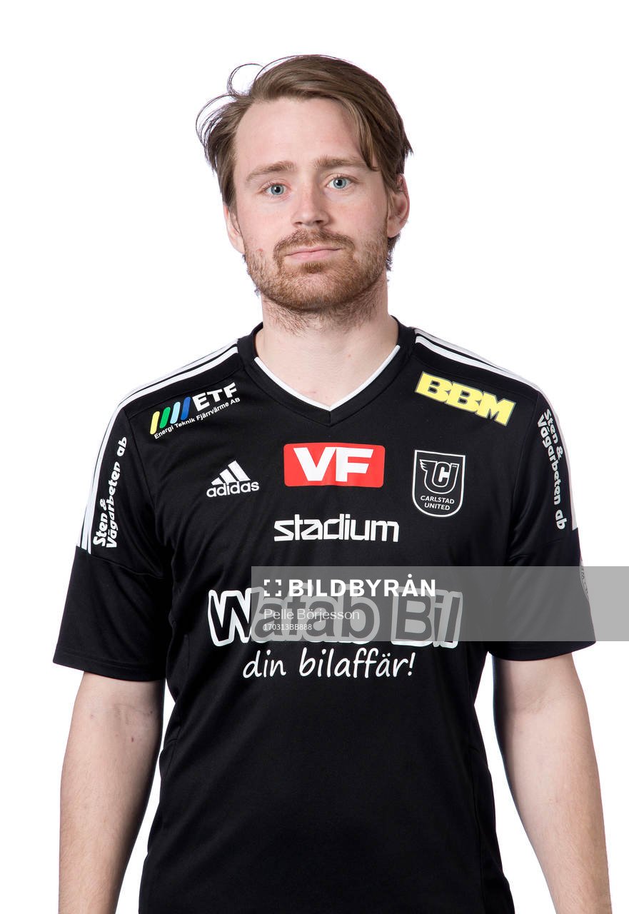 Carlstads Simon Molander poserar för ett porträtt den 13 mars 2017 i Karlstad.