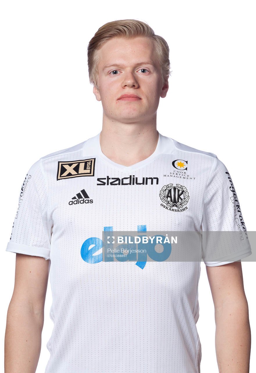 Oskarshamns Axel Lindahl poserar för ett porträtt den 13 mars 2017 i Oskarshamn.