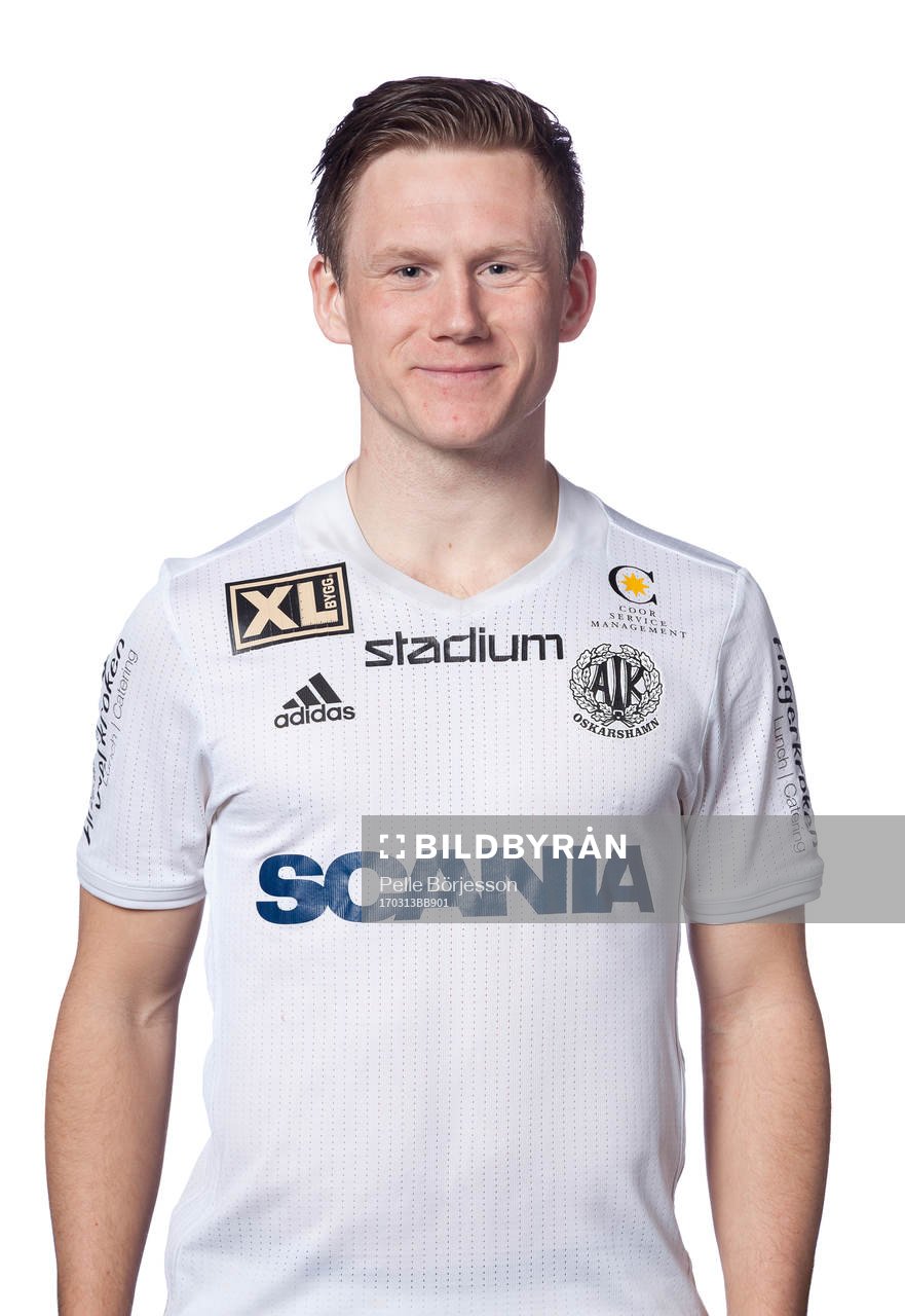 Oskarshamns Filip Jägerbrink poserar för ett porträtt den 13 mars 2017 i Oskarshamn.