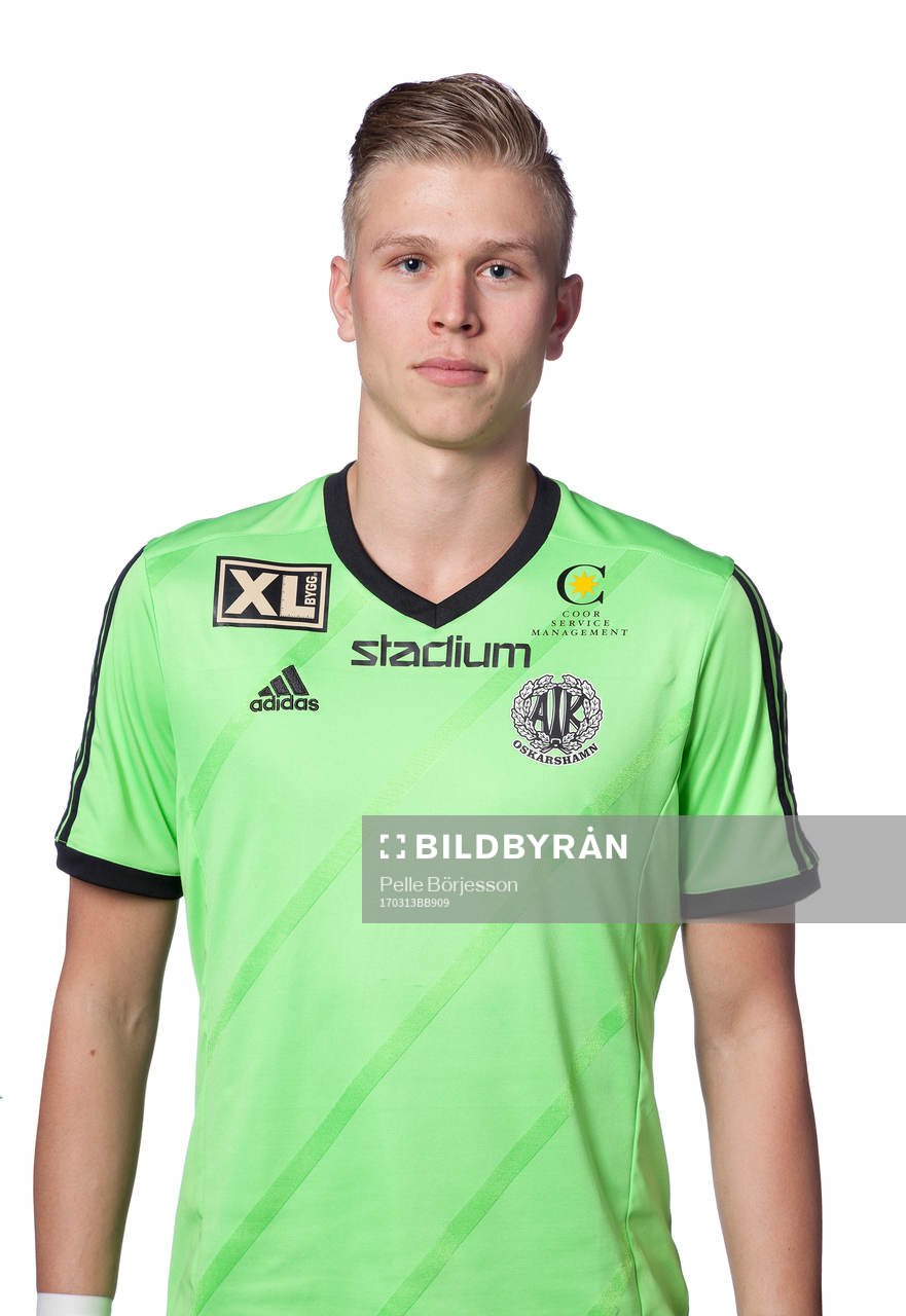 Oskarshamns målvakt Oliver Bergman