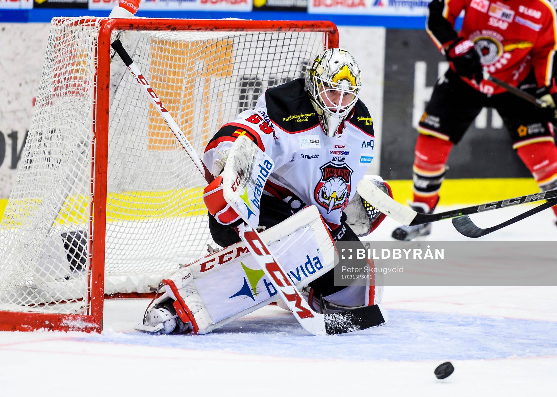 Malmö Redhawks målvakt Oscar Alsenfelt