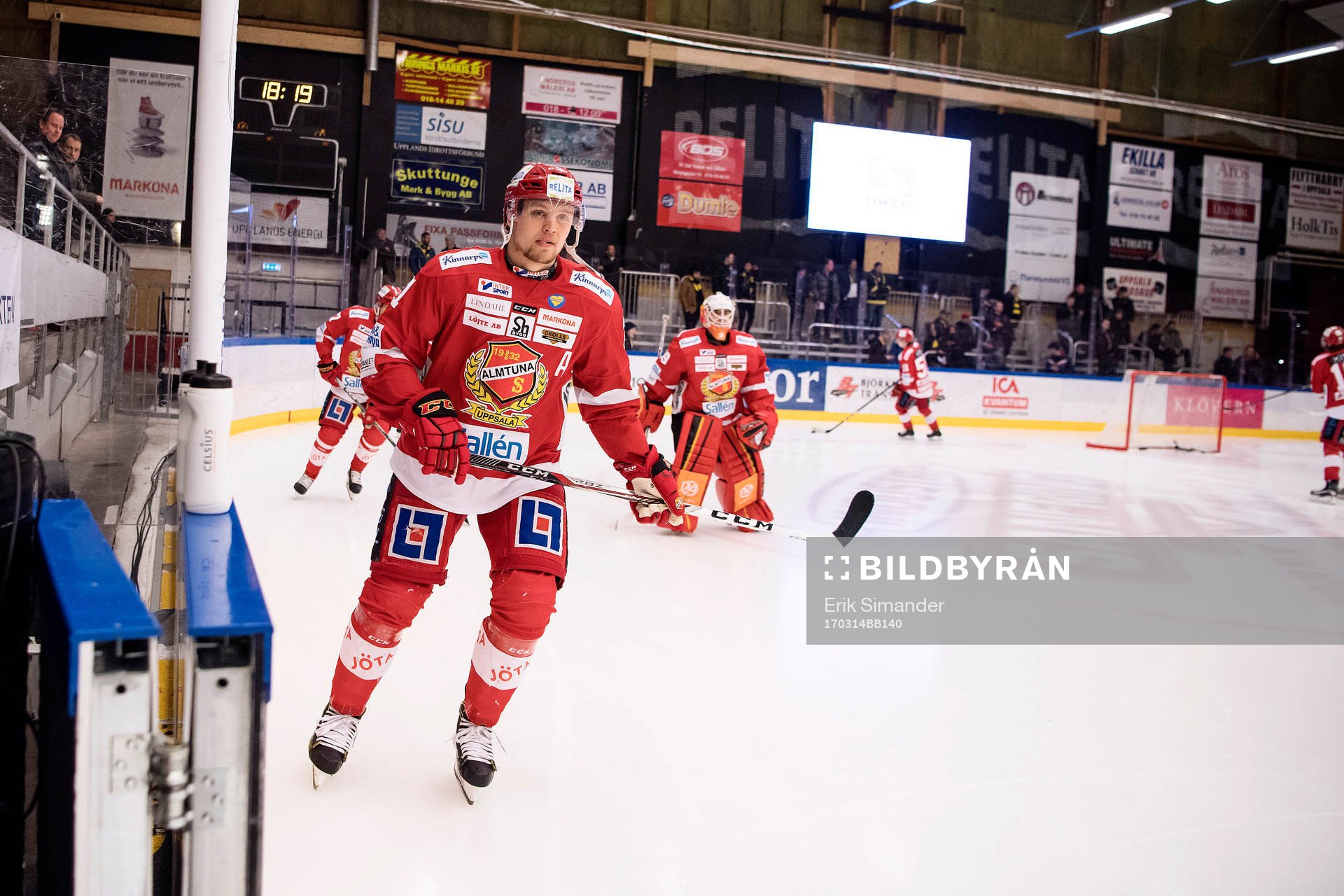Almtunas Ludwig Blomstrand värmer upp