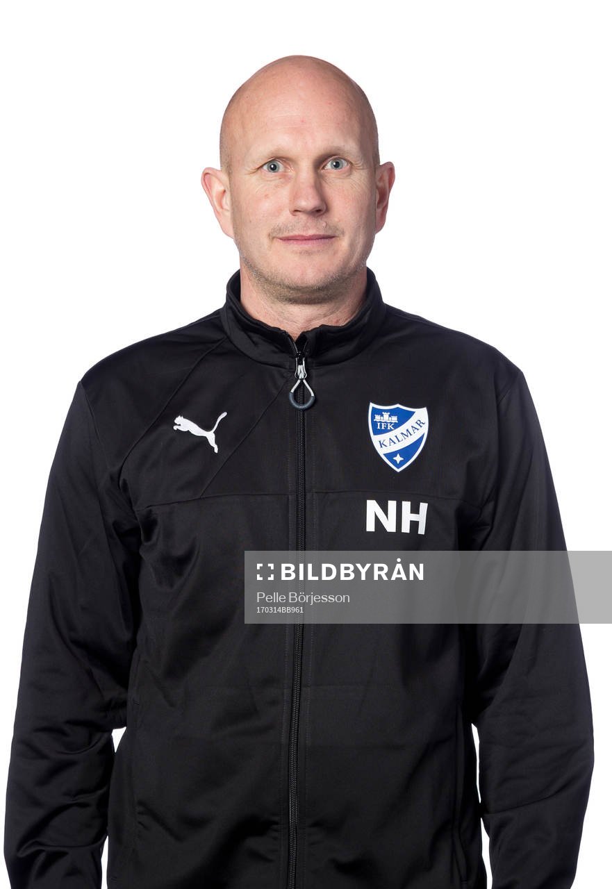 Kalmars assisterande tränare Niclas Hejdenberg poserar för ett porträtt den 14 mars 2017 i Kalmar.
