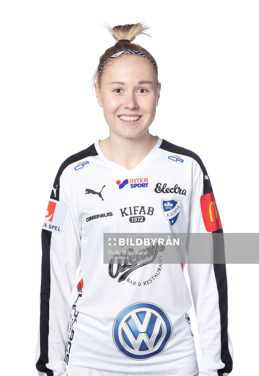 Kalmars målvakt Jonna Andersson poserar för ett porträtt den 14 mars 2017 i Kalmar.