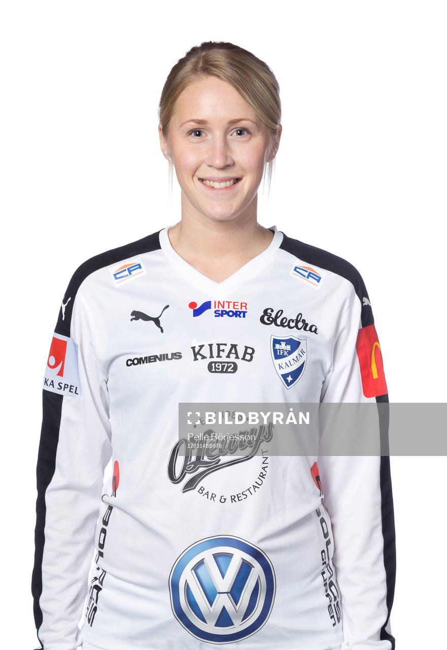 Kalmars målvakt Lovisa Johansson poserar för ett porträtt den 14 mars 2017 i Kalmar.