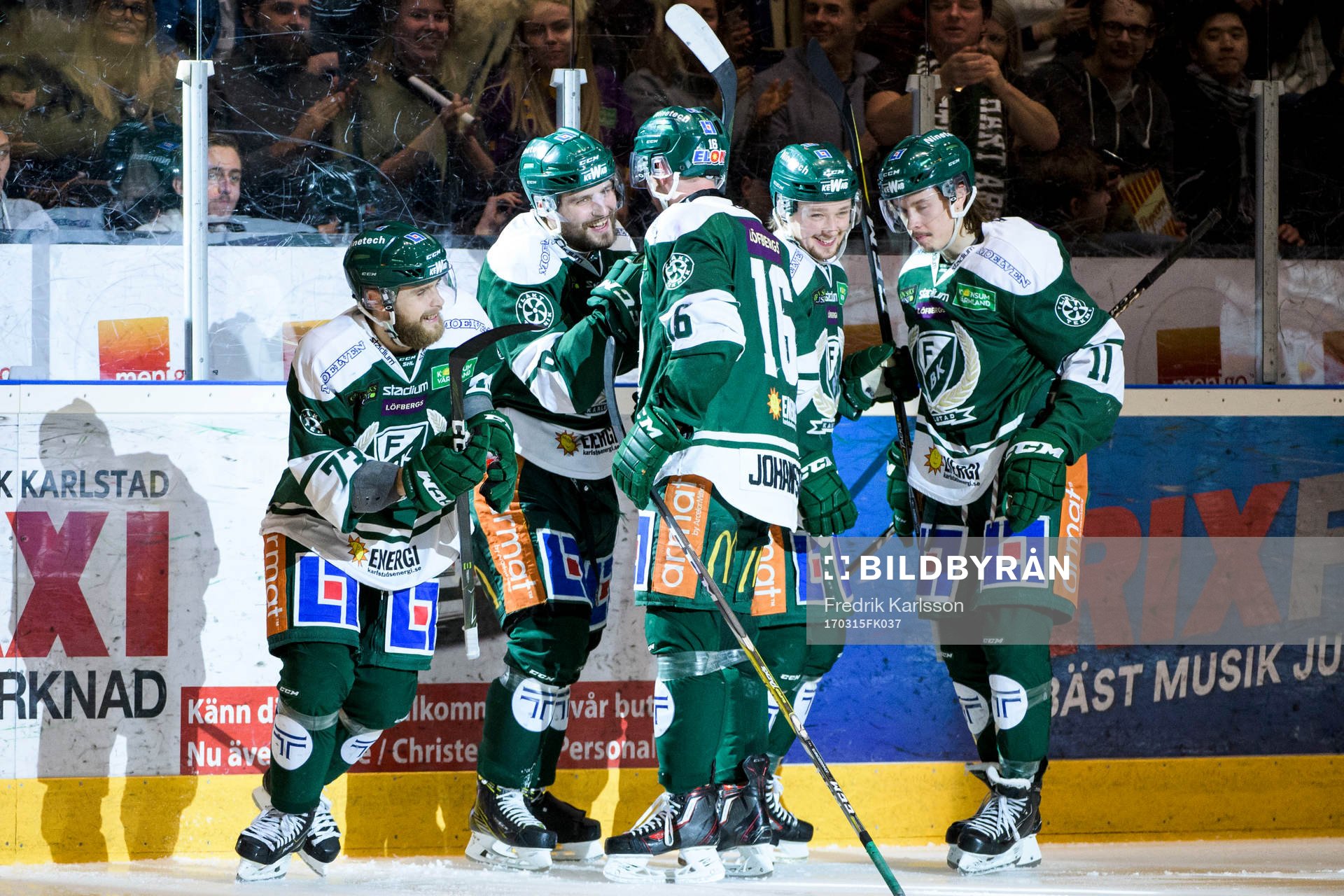 Färjestads Anton Grundel, Mikael Wikstrand, Alexander