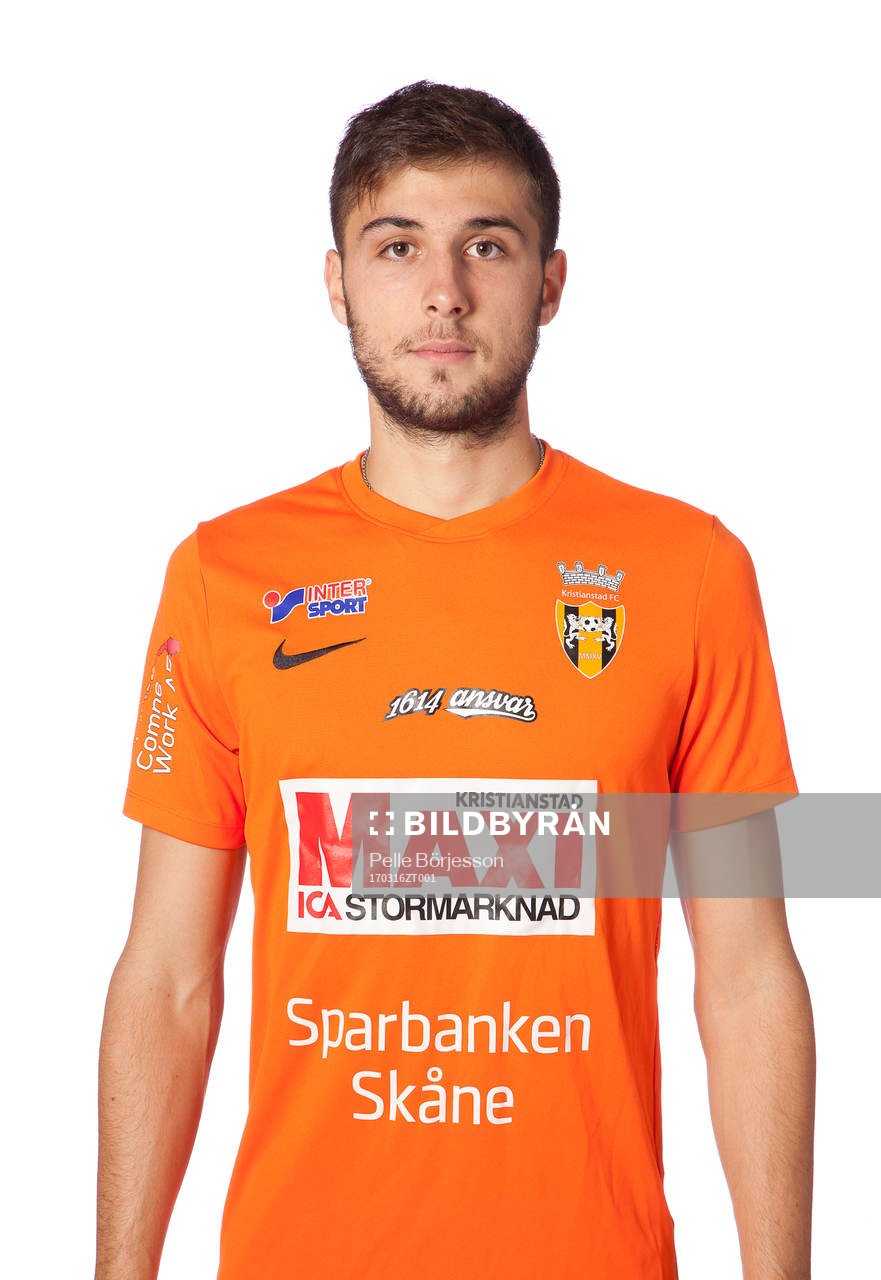 Kristianstads Paulo Ippolito poserar för ett porträtt den 16 mars 2017 i Kristianstad.