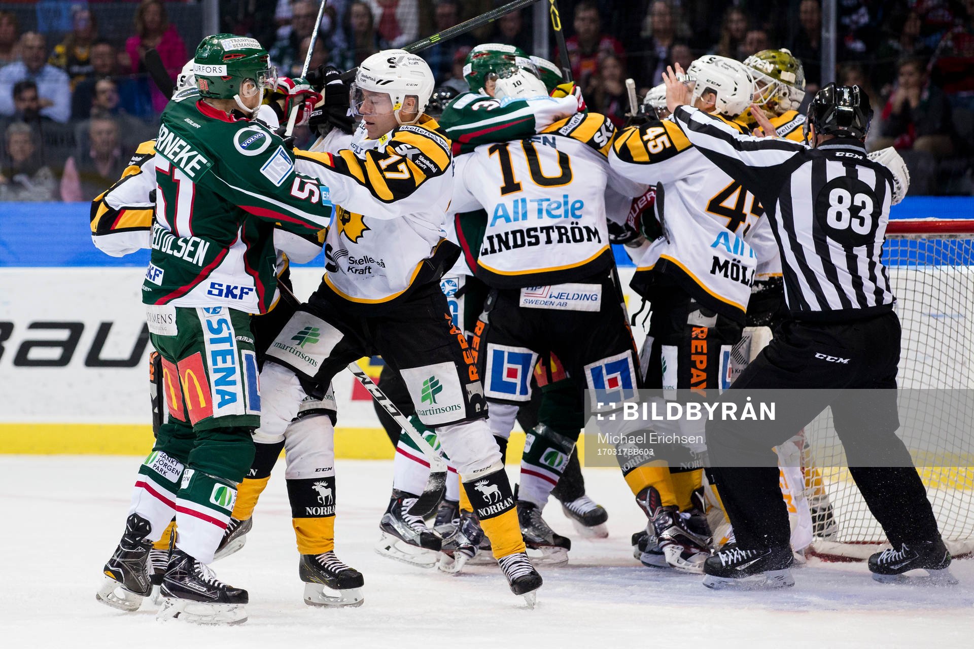 Frölundas Mats Rosseli Olsen och Skellefteås Pär