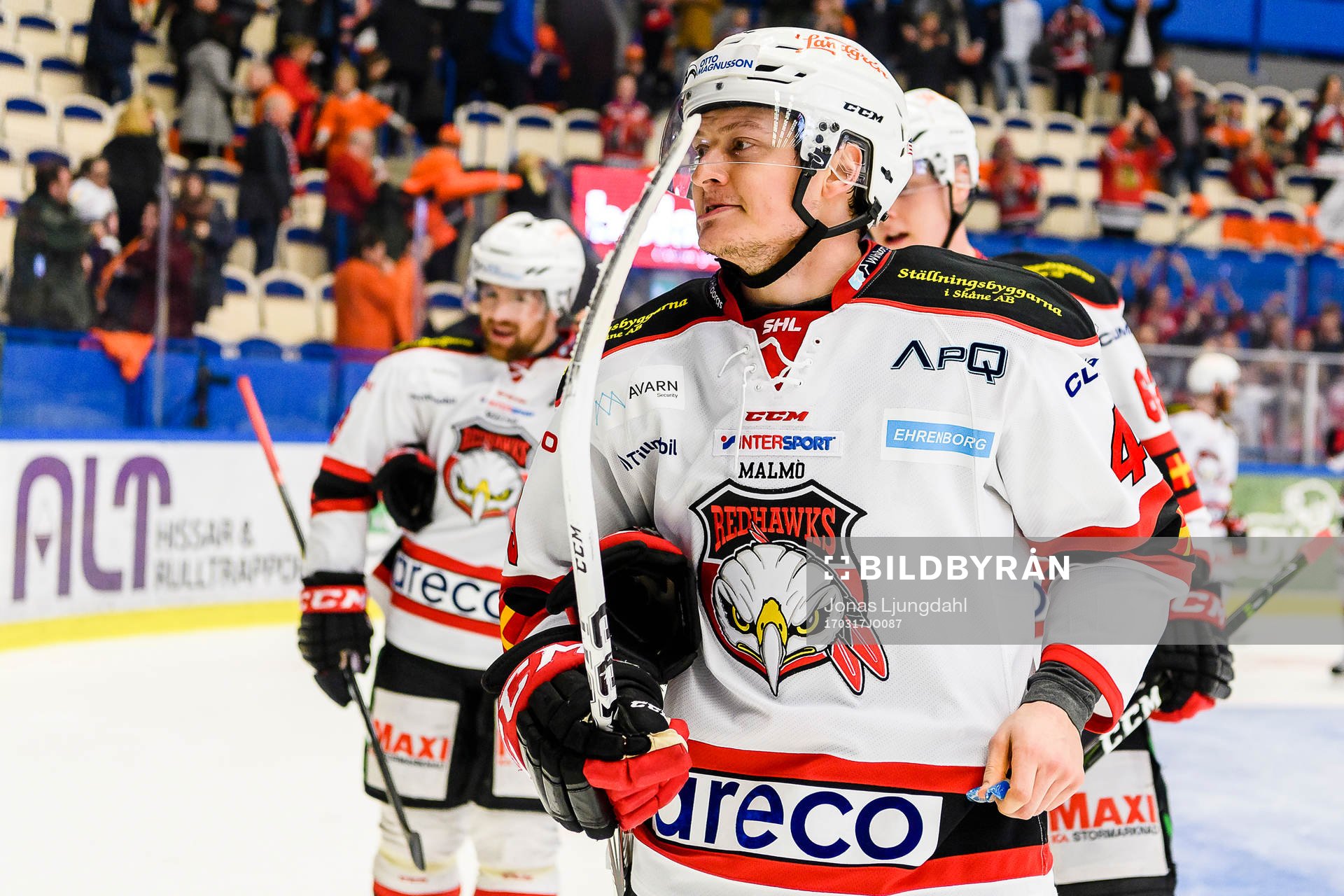 Malmö Redhawks Rhett Rakhshani jublar