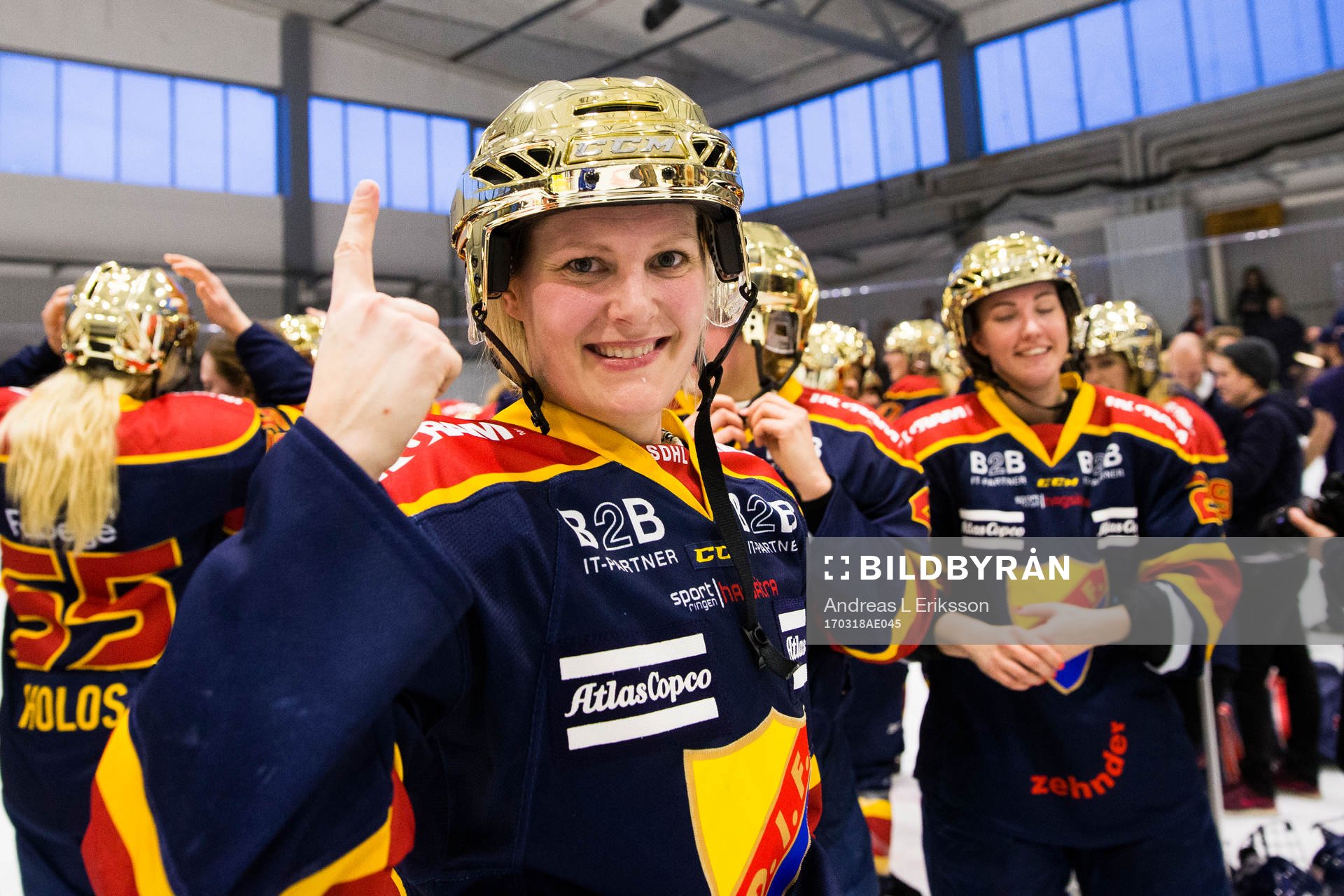 Djurgårdens Alexandra Cipparone jublar