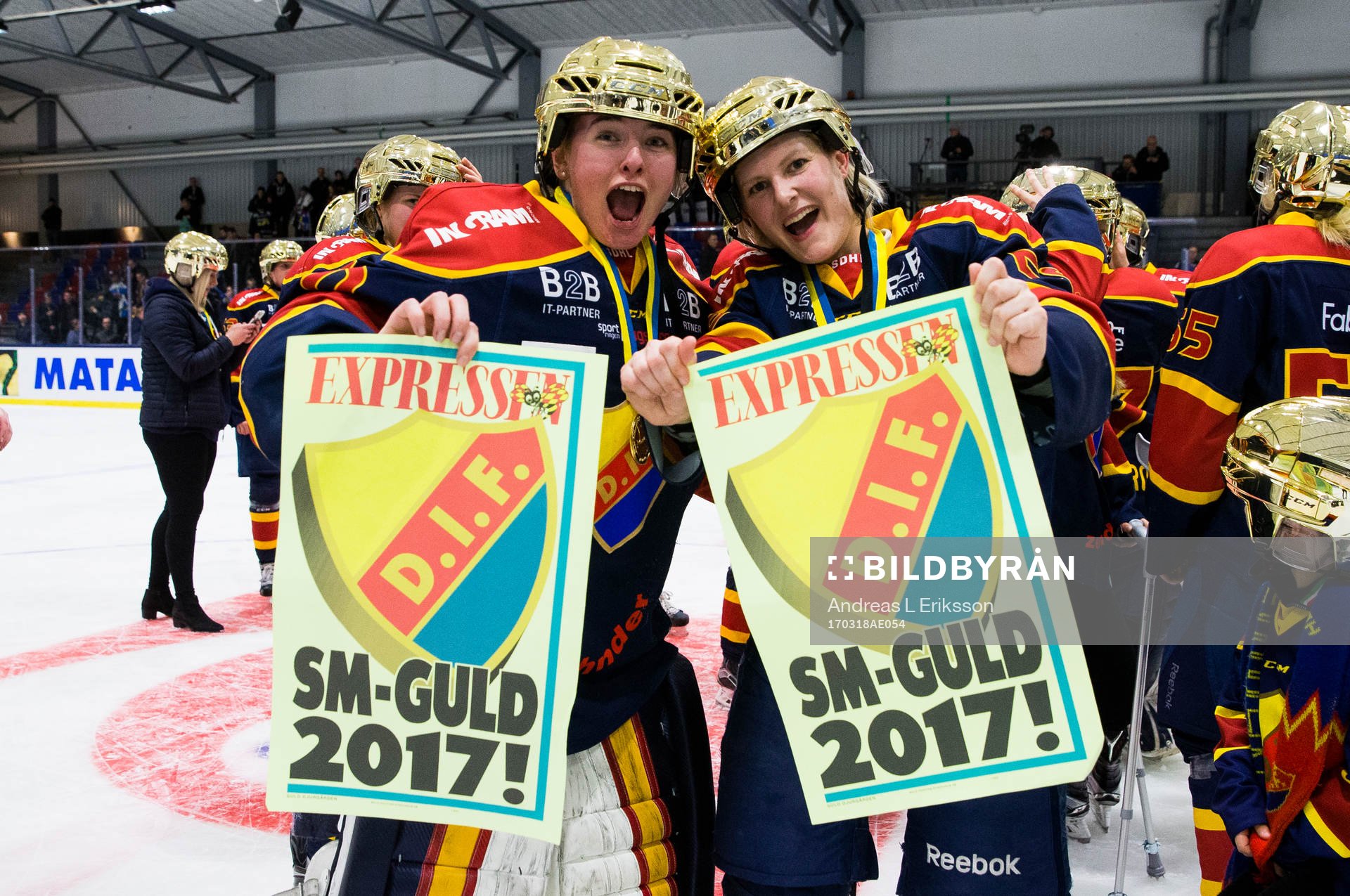 Djurgårdens målvakt Lovisa Berndtsson och Alexandra