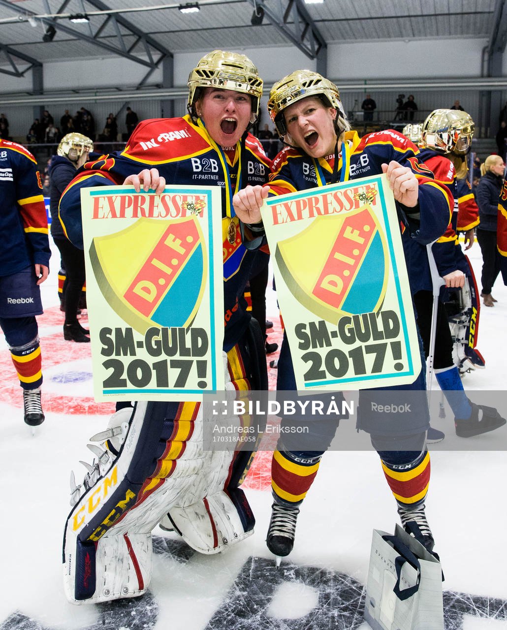 Djurgårdens målvakt Lovisa Berndtsson och Alexandra