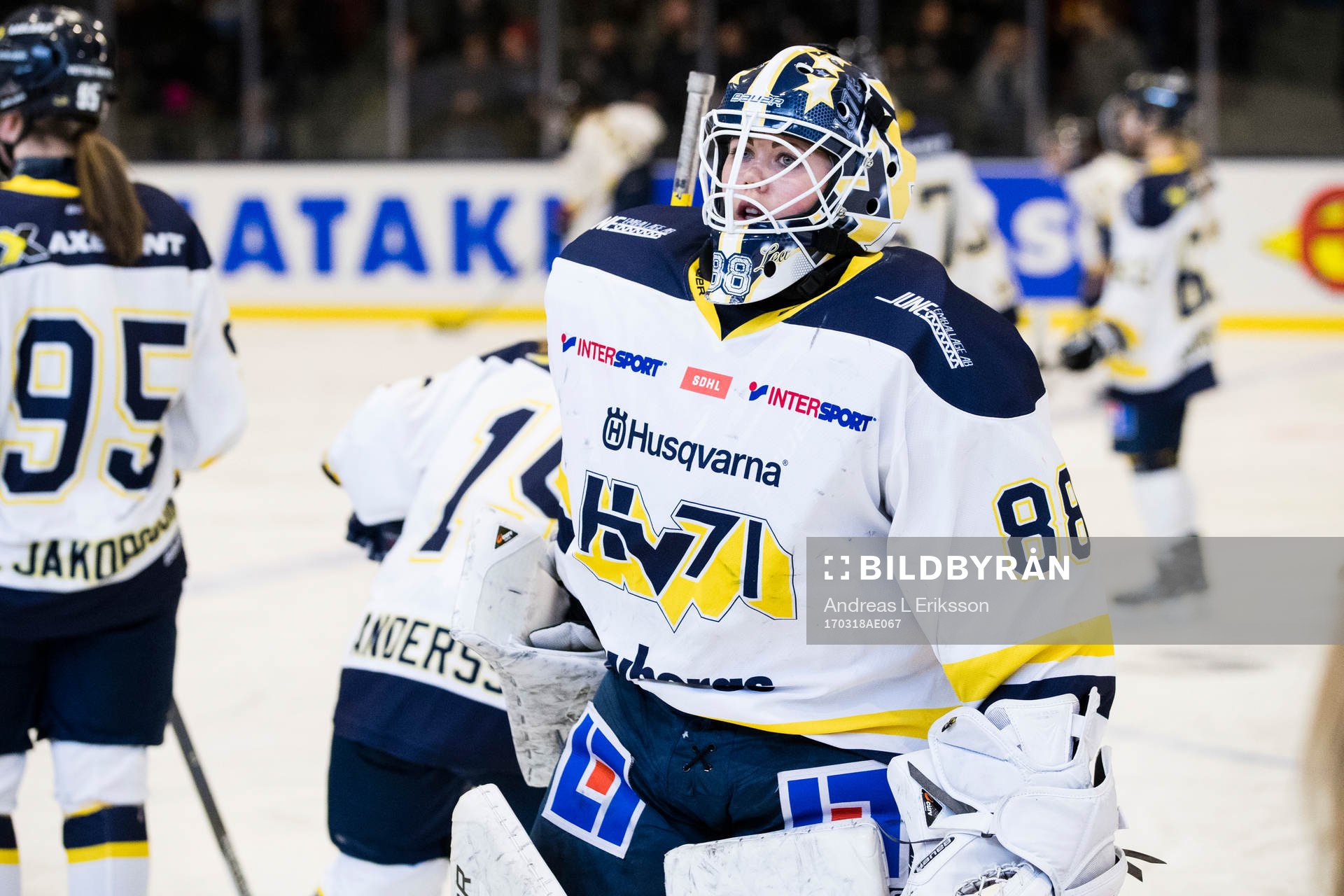 s målvakt Sabina Eriksson innan final 2 i SDHL-slutspelet
