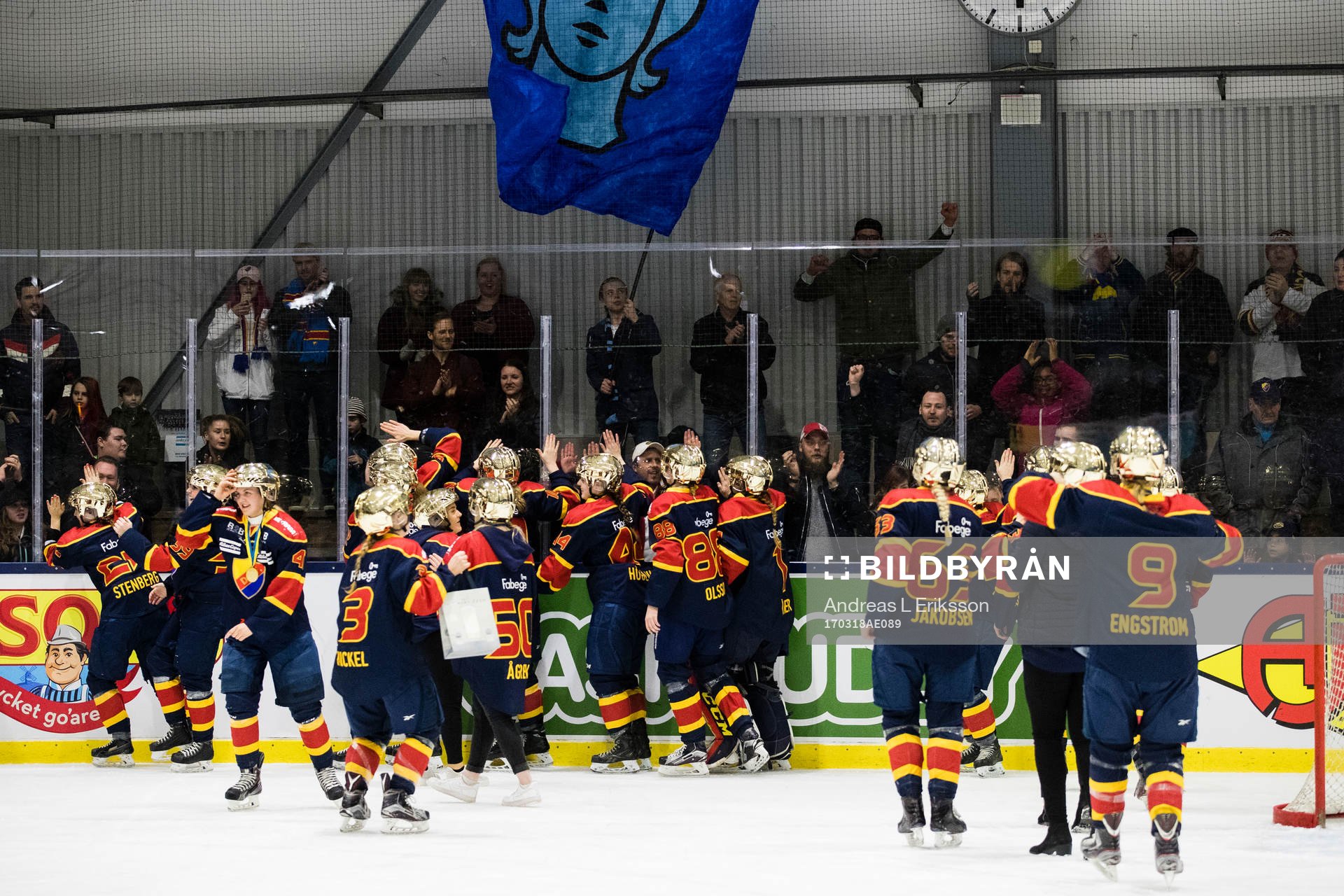 Djurgårdens spelare tackar publiken