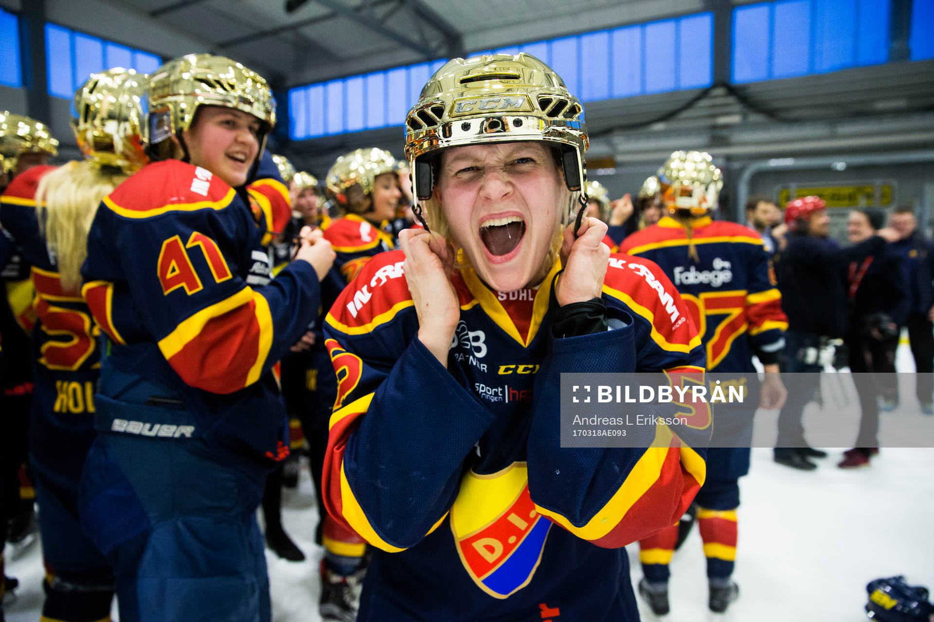 Djurgårdens Alexandra Cipparone jublar