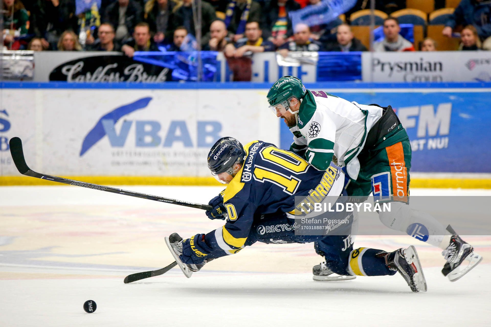 s Martin Thörnberg och Färjestads Jonas Holös