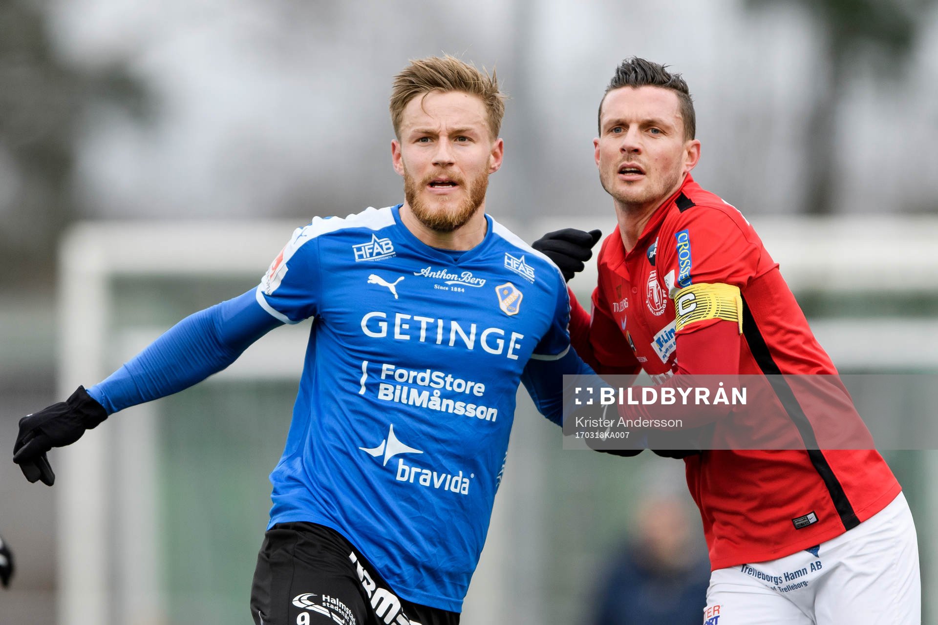 Halmstads Alexander Ruud Tveter och Trelleborgs Kristian