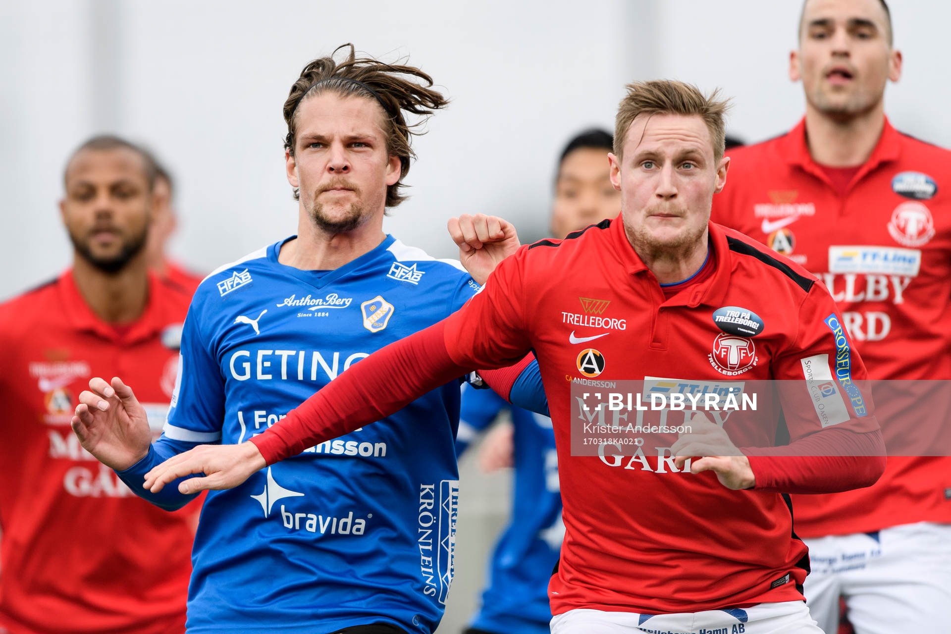 Halmstads Fredrik Liverstam och Trelleborgs Anton Tideman