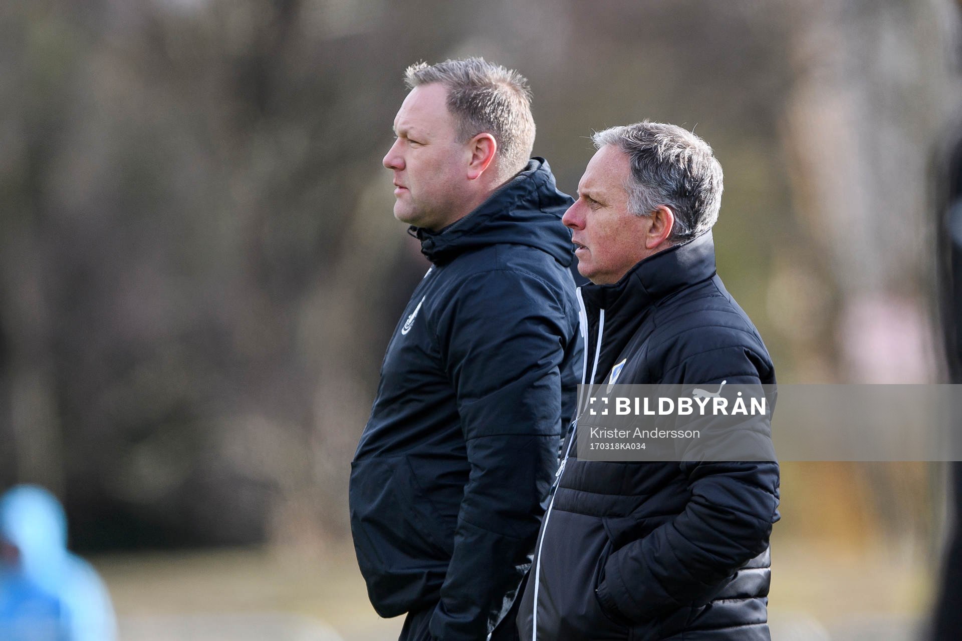 Trelleborgs tränare Patrick Winqvist och Halmstads