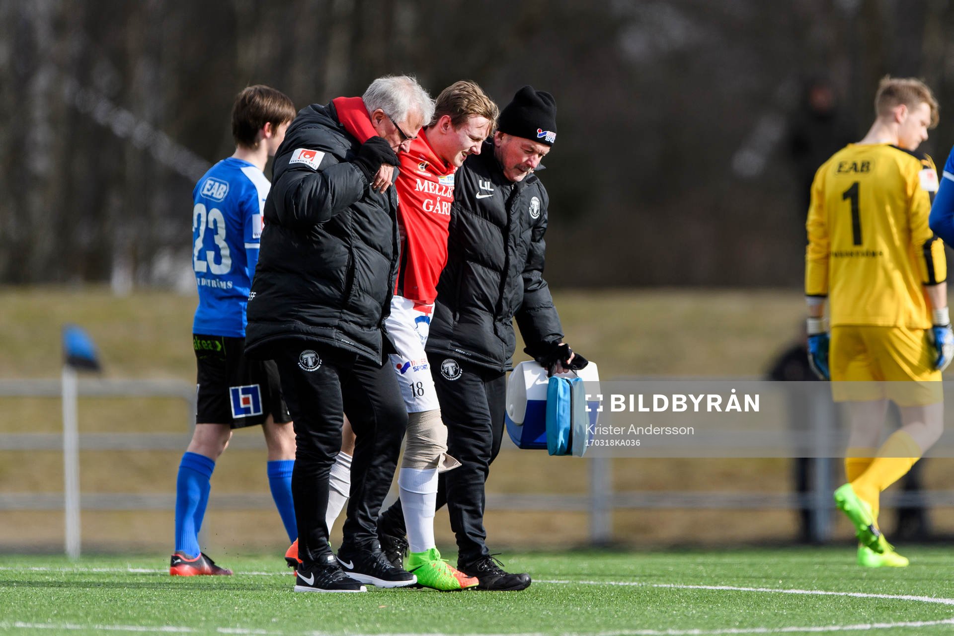 Trelleborgs Hugo Andersson har gjort sig illa och tvingas