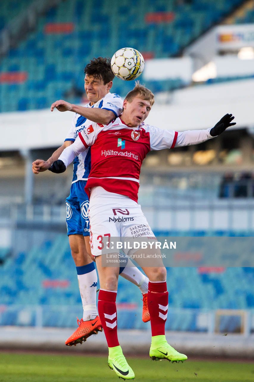 IFK Göteborgs Mads Winther Albaek och Kalmars Edvin Crona