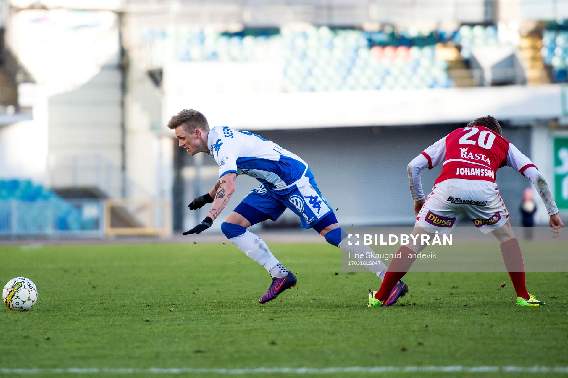 IFK Göteborgs Sören Rieks och Kalmars Carl Johansson