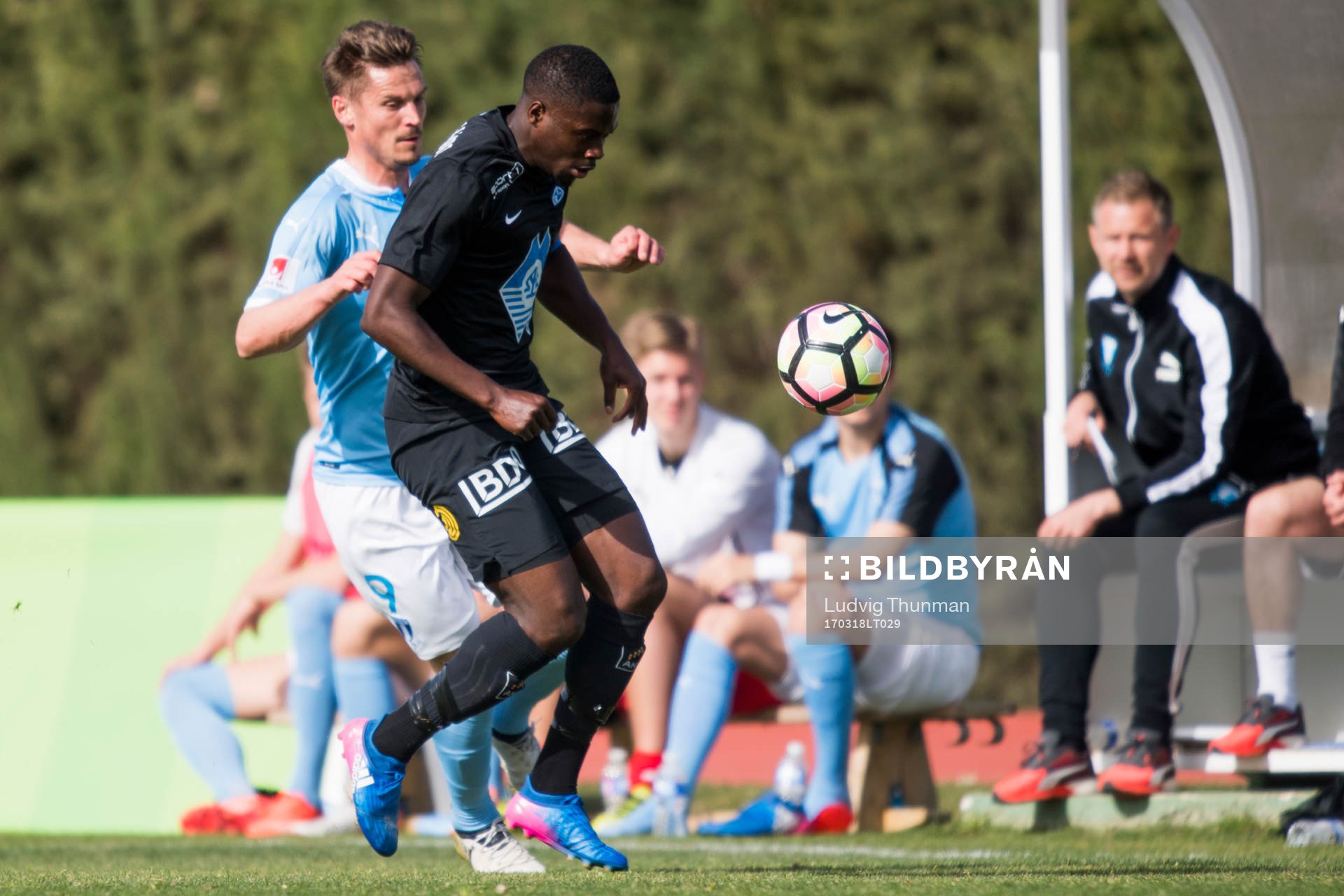 Malmö FFs Markus Rosenberg och Moldes Isak Ssewankambo