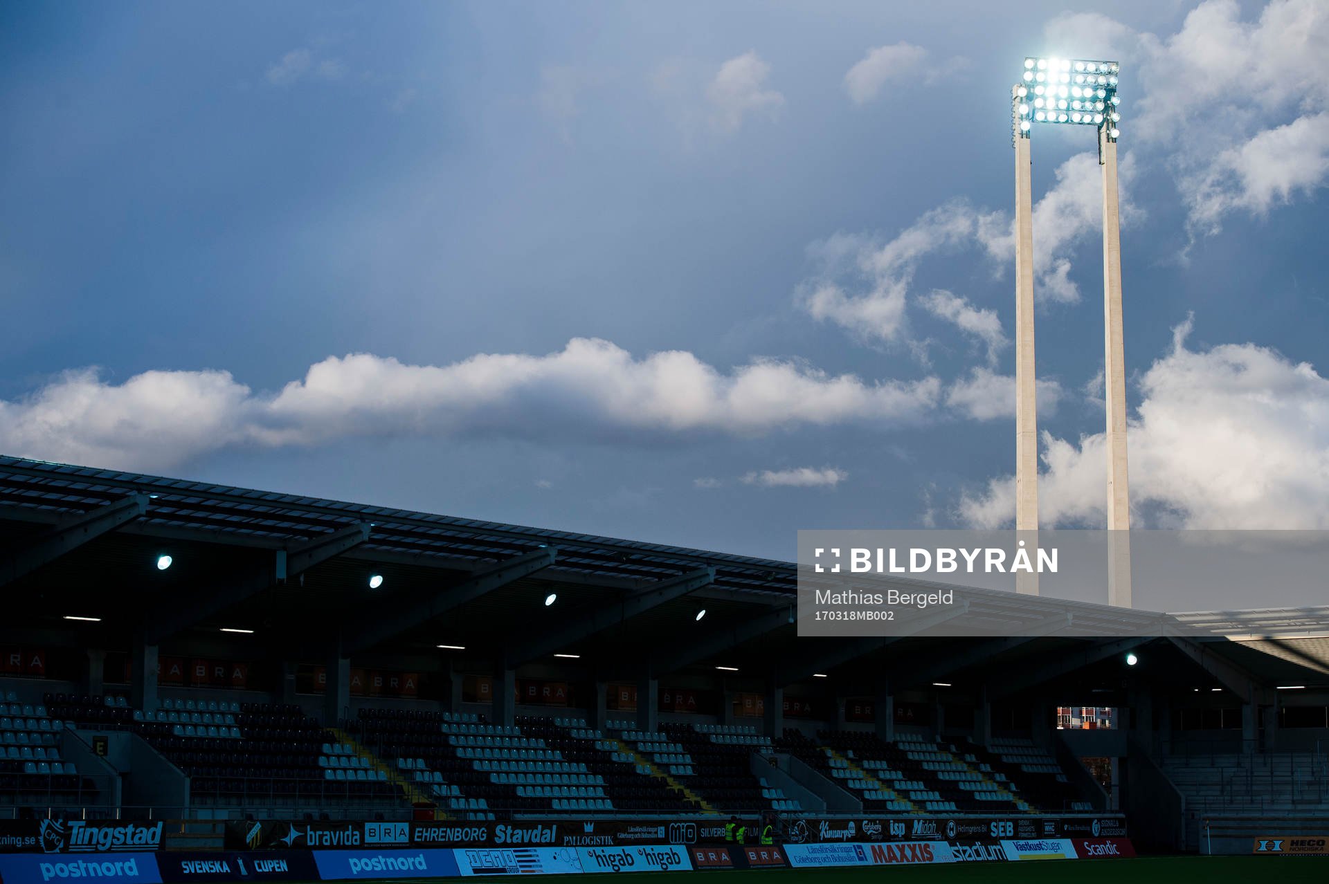 Elljus över Bravida Arena