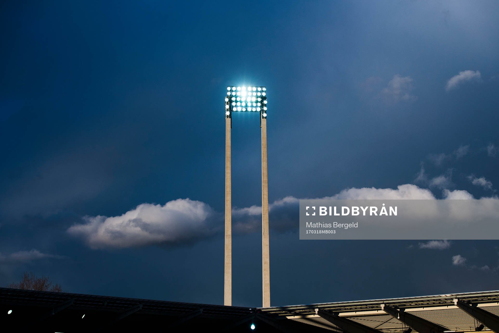 Elljus över Bravida Arena