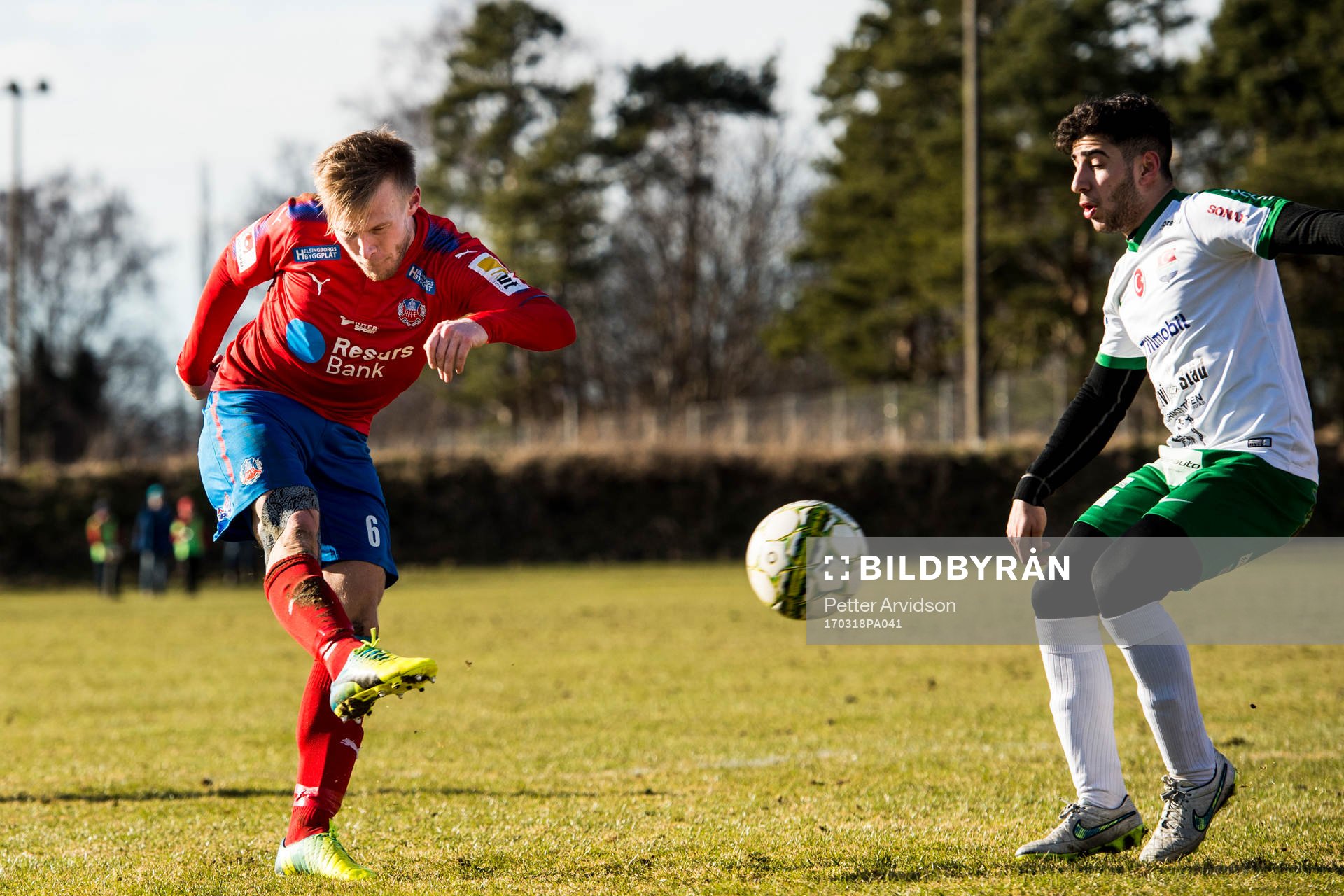 Helsingborgs Andreas Landgren gör 5-0