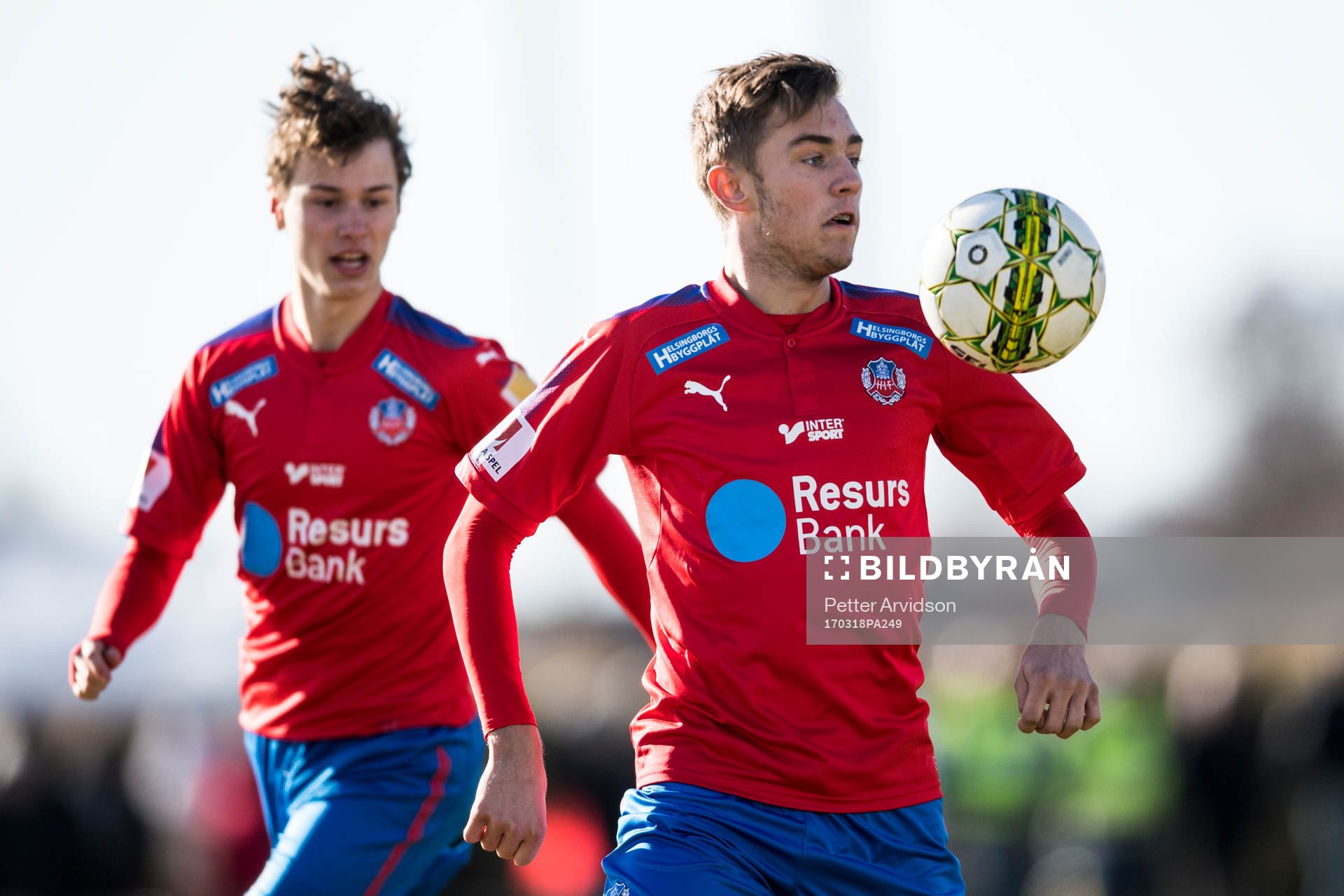 Helsingborgs Alex Timossi Andersson och Casper Seger