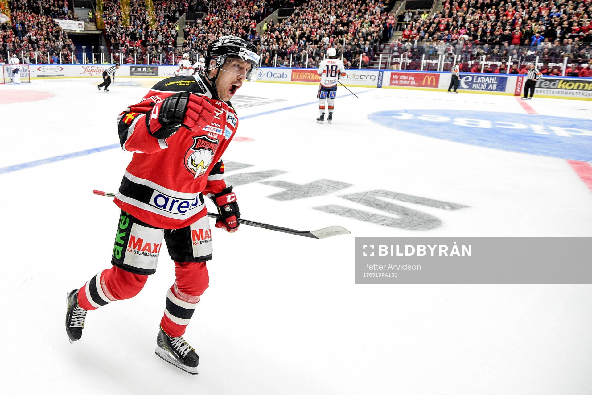 Malmö Redhawks +Erik Andersson jublar