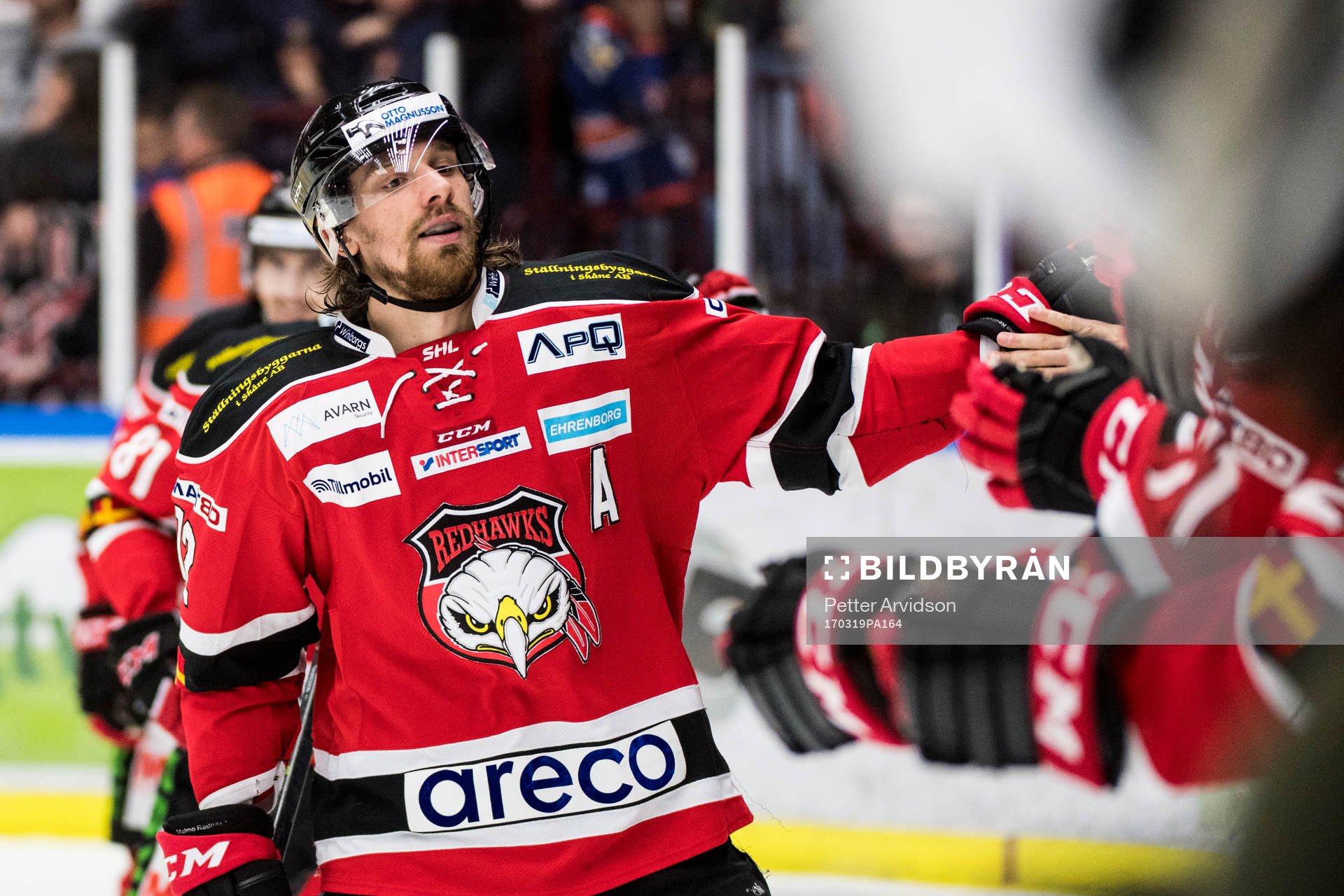 Malmö Redhawks Andreas Thuresson jublar