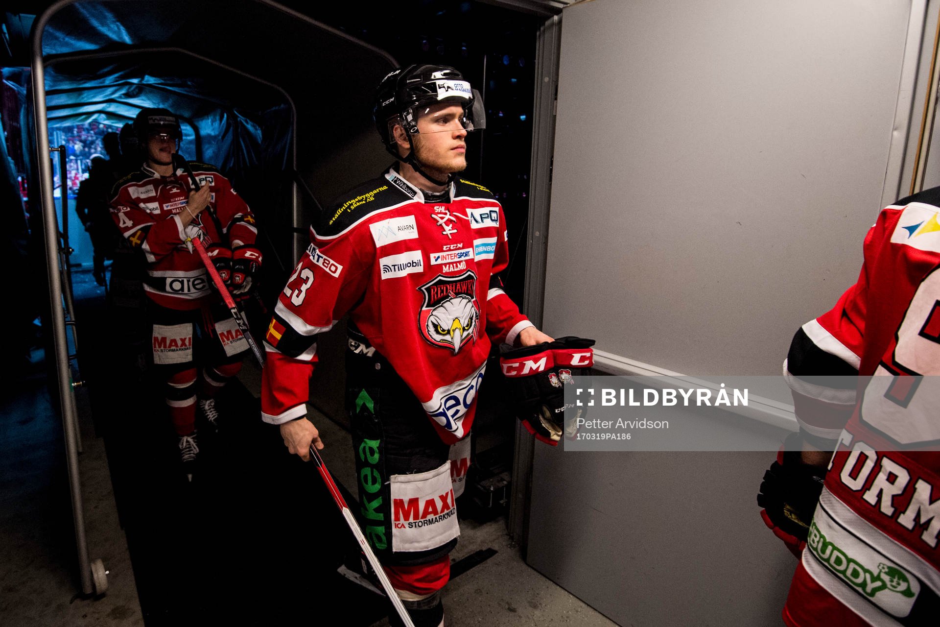 Malmö Redhawks Christoffer Forsberg deppar när han