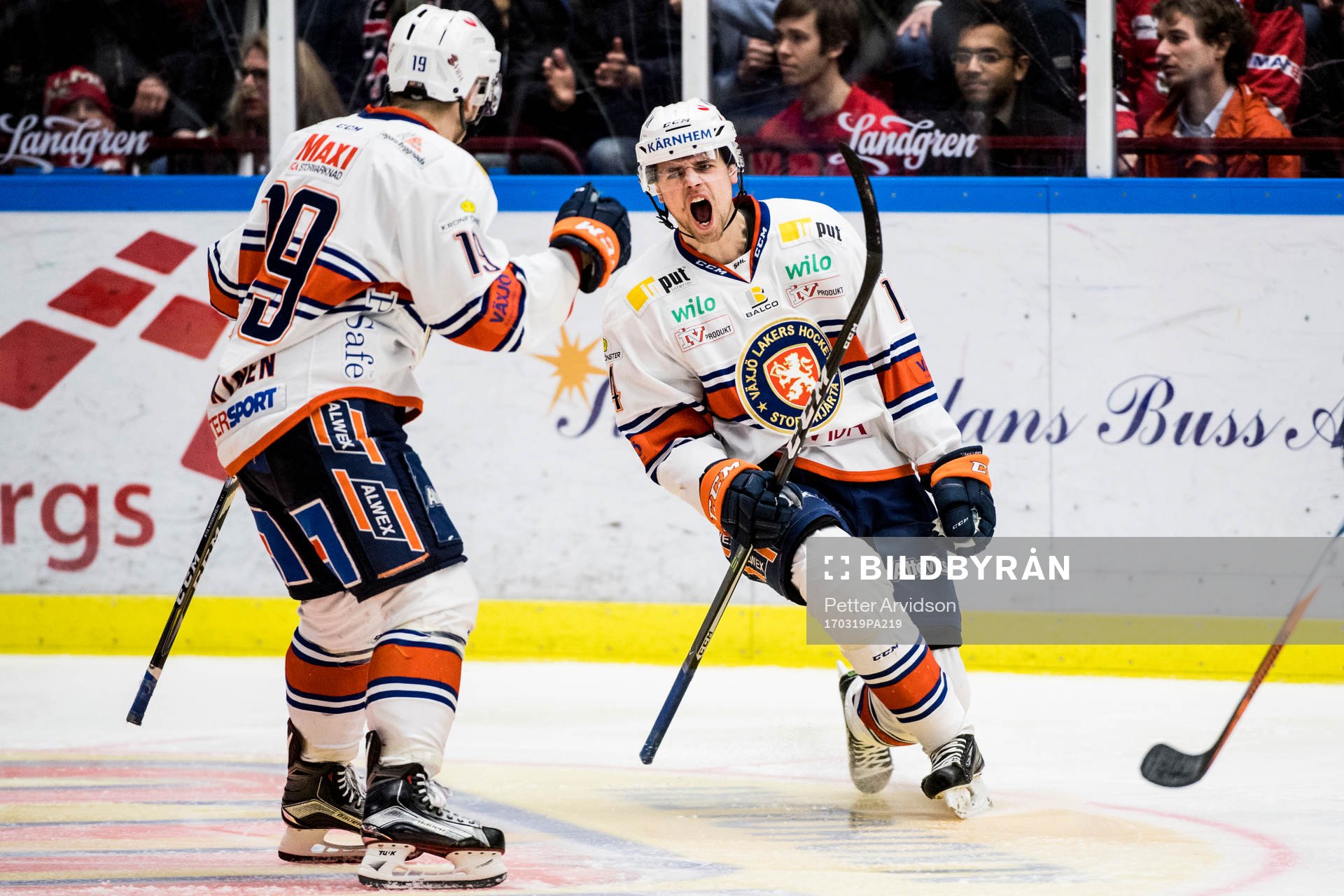 Växjös Emil Pettersson jublar