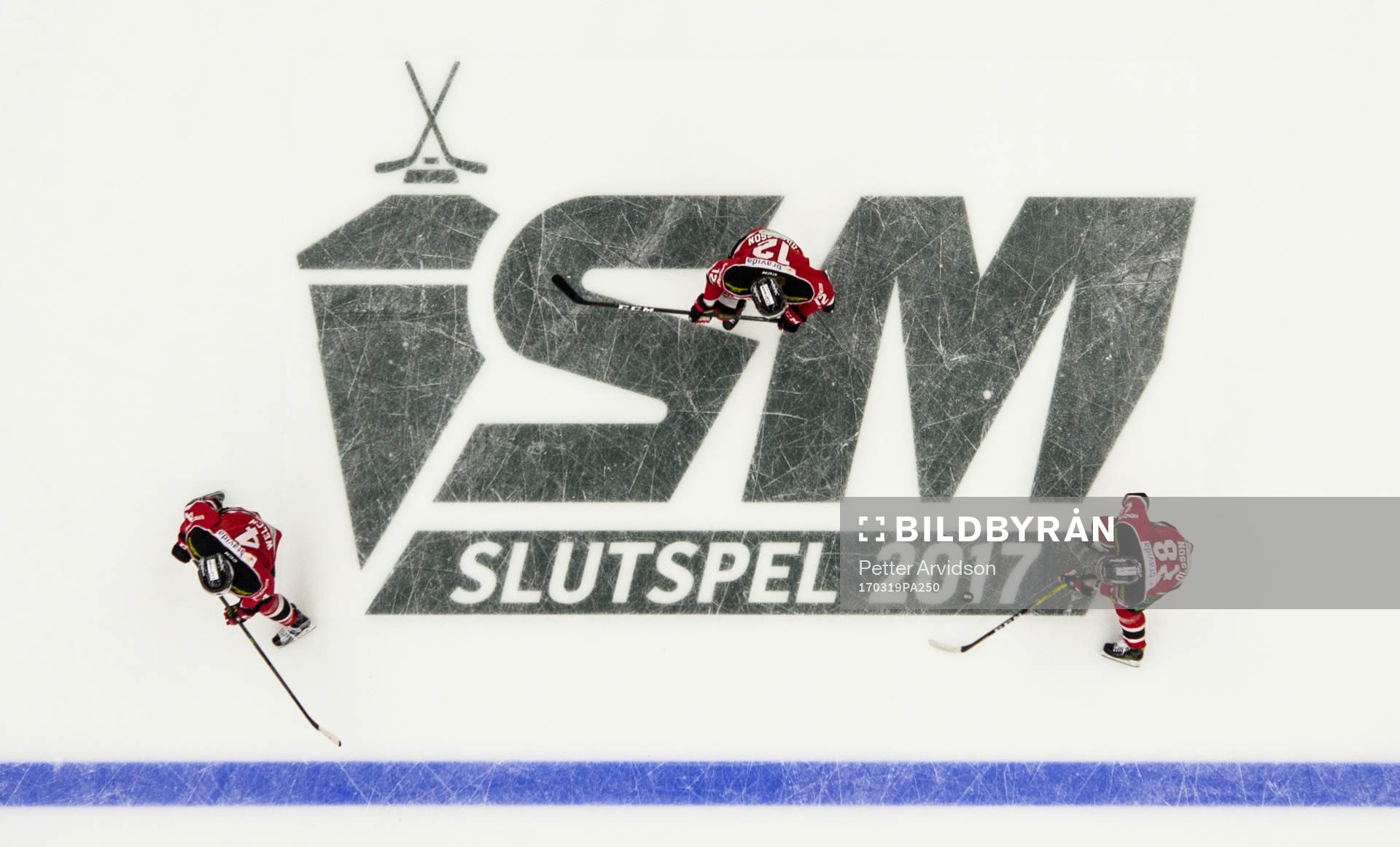 Malmö Redhawks Jens Olsson, Andreas Thuresson och Noah