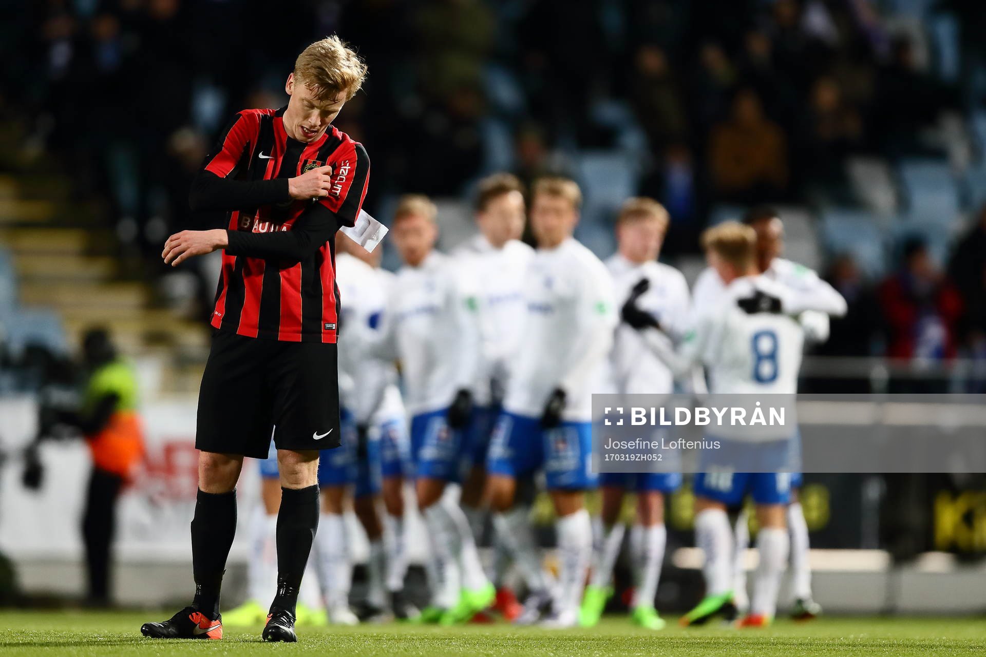 Brommapojkarnas Gustav Sandberg-Magnusson deppar