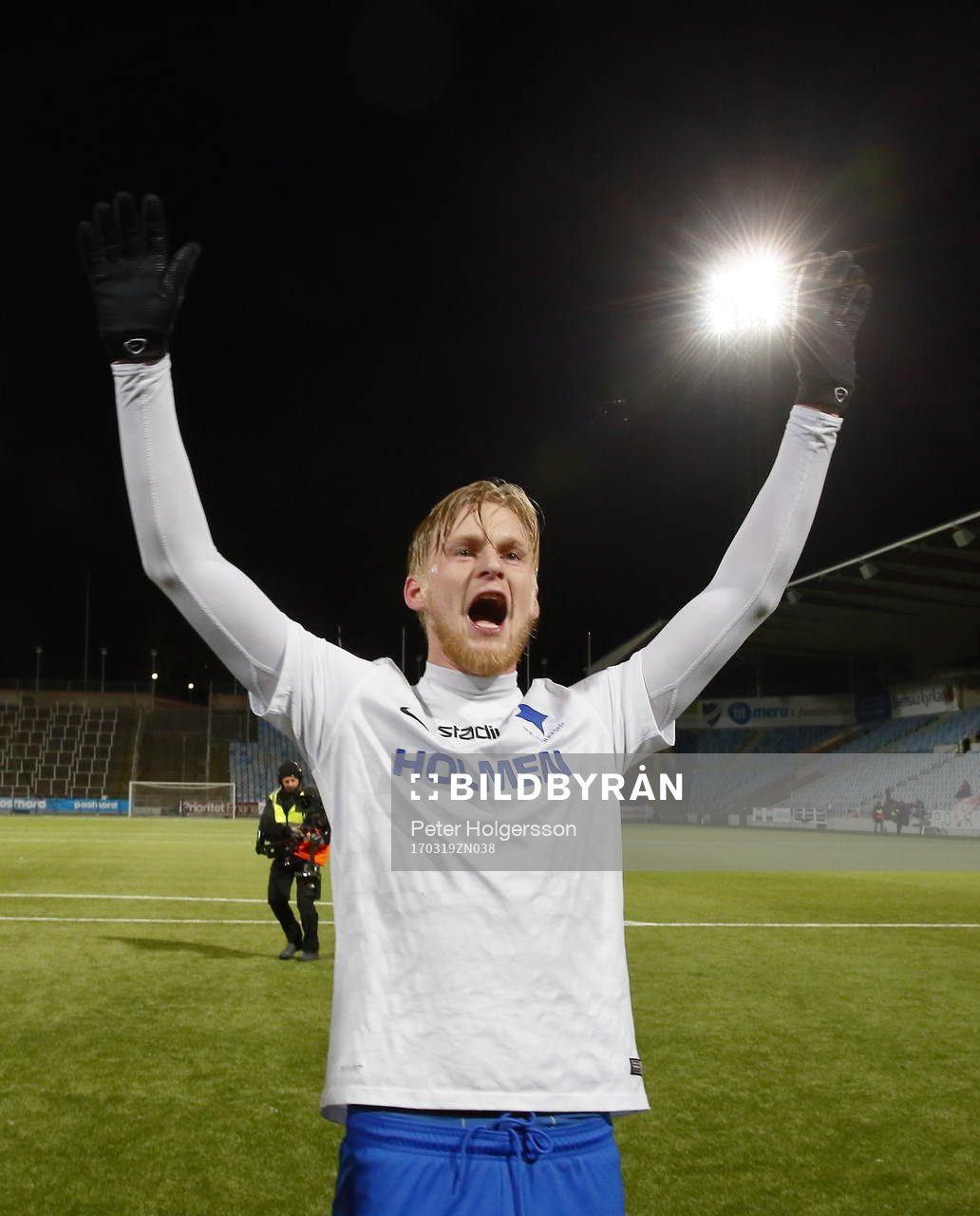 Norrköpings Kalle Holmberg jublar