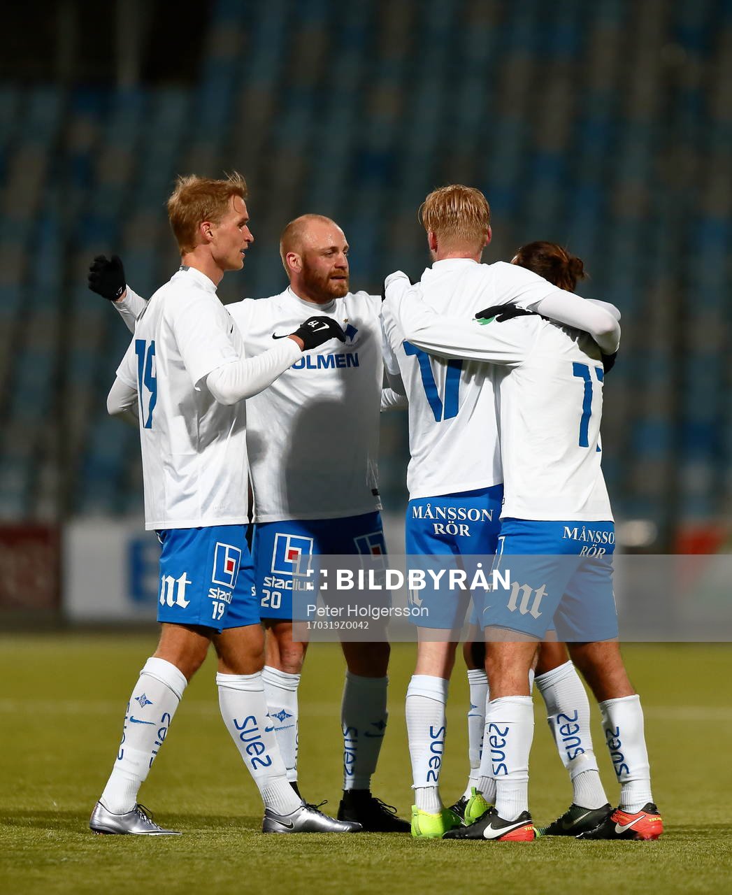 Norrköpings spelare jublar