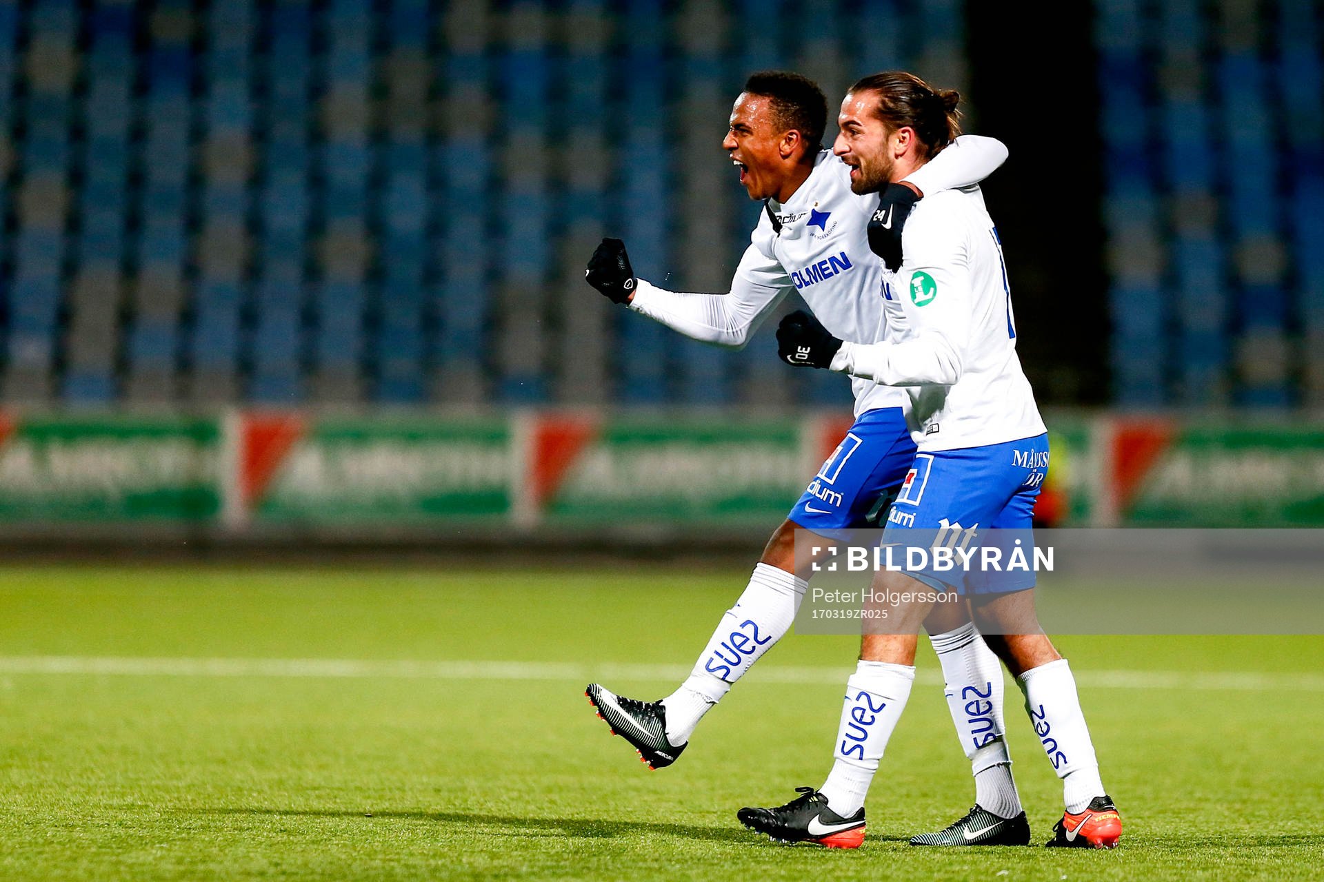 Norrköpings Niclas Eliasson och Christopher Telo jublar