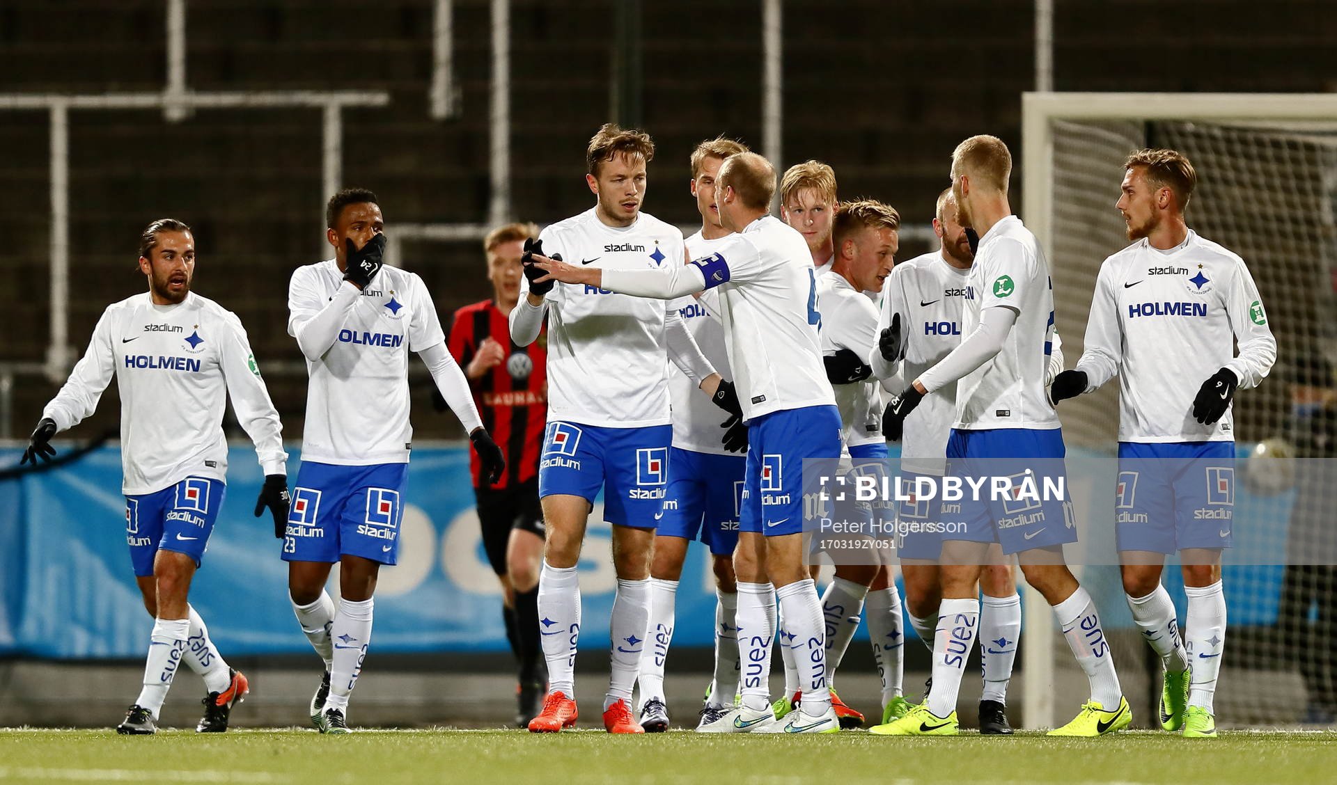 Norrköpings spelar jublar