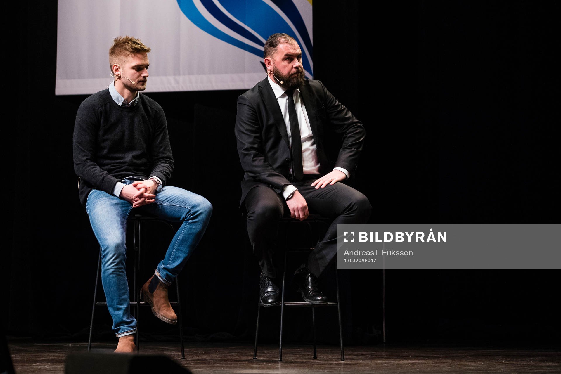Örebros Johan Mårtensson och tränare Alexander Axén