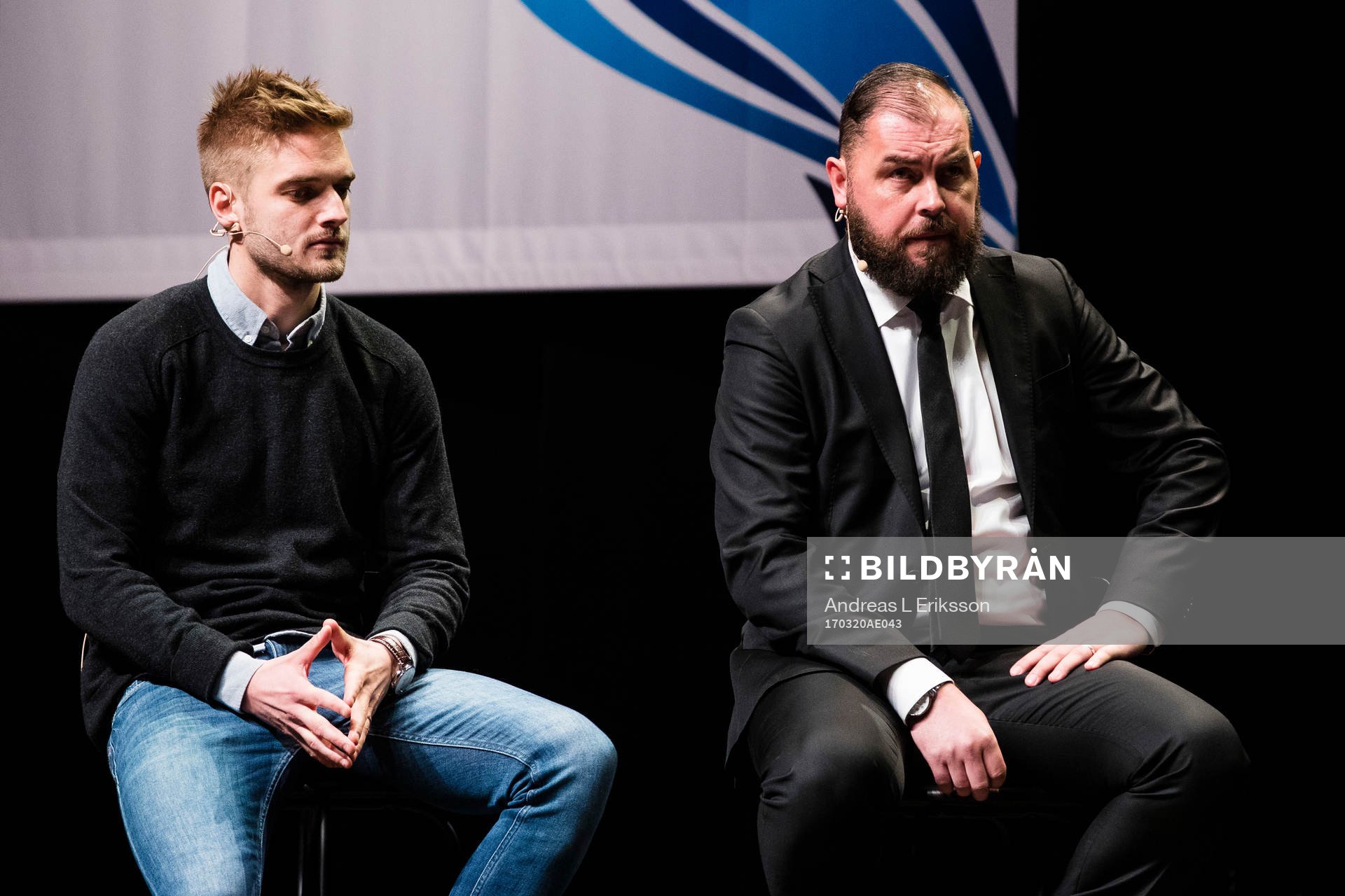 Örebros Johan Mårtensson och tränare Alexander Axén